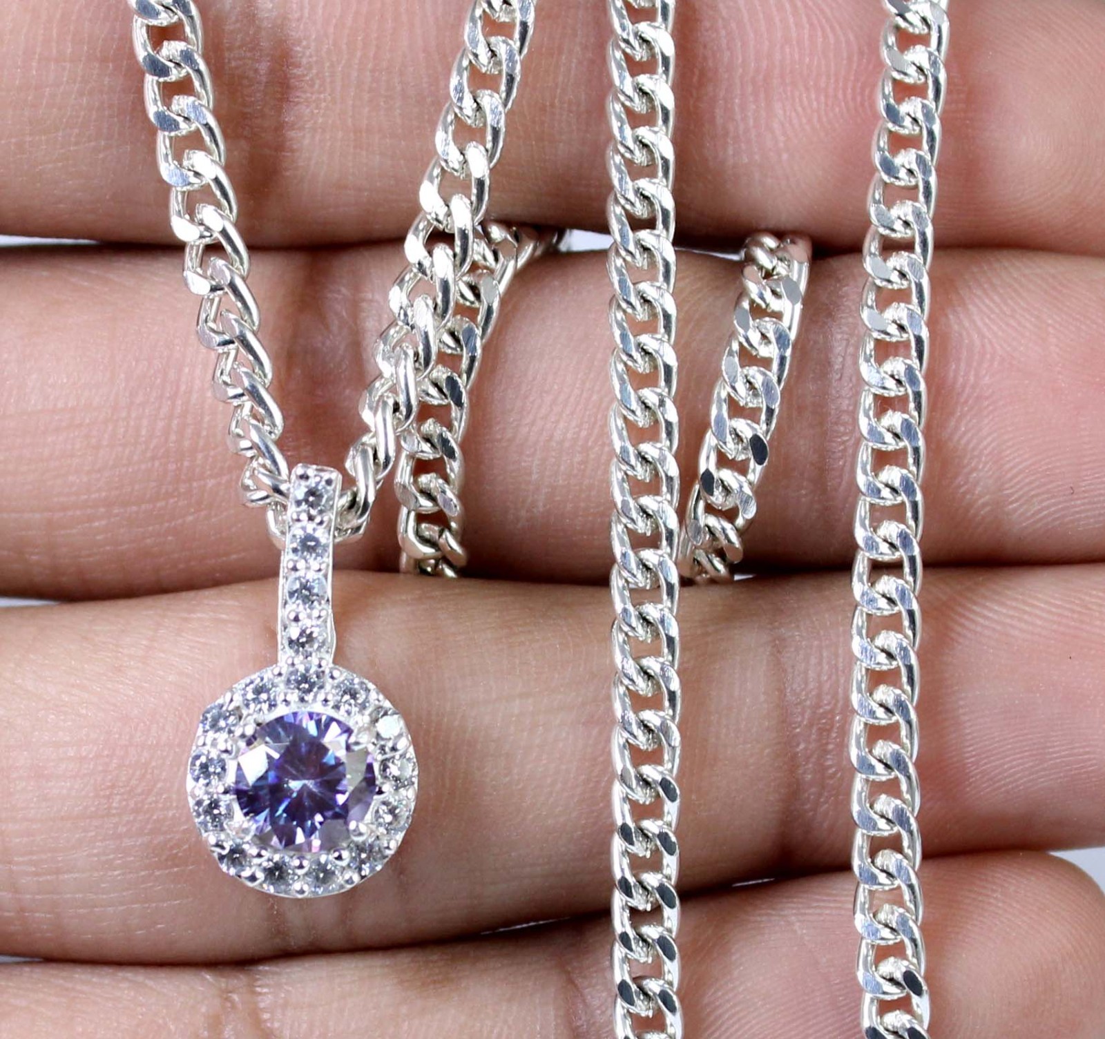 Certified Purple Diamond Solitaire 1.16 Ct Round Brilliant Cut Pendant See Video