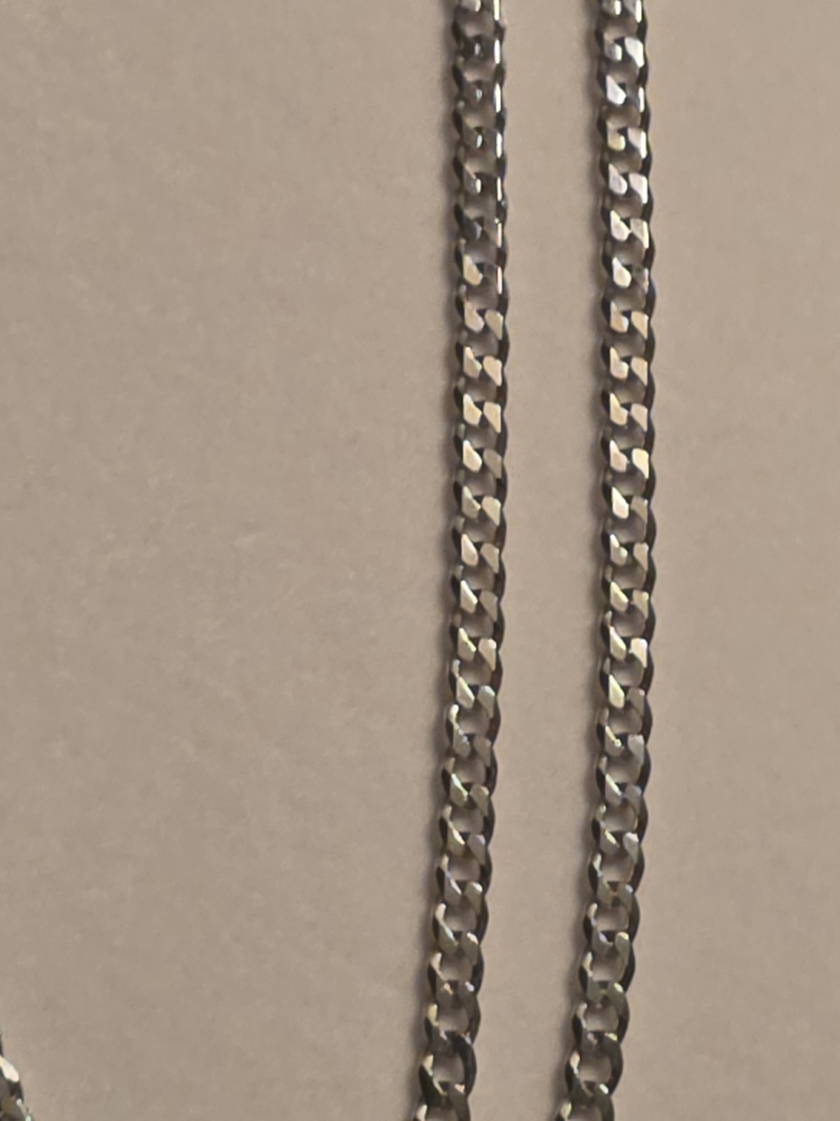 24″ 925 Italy Sterling Silver Curb Chain Necklace Lobster Clasp Brand New