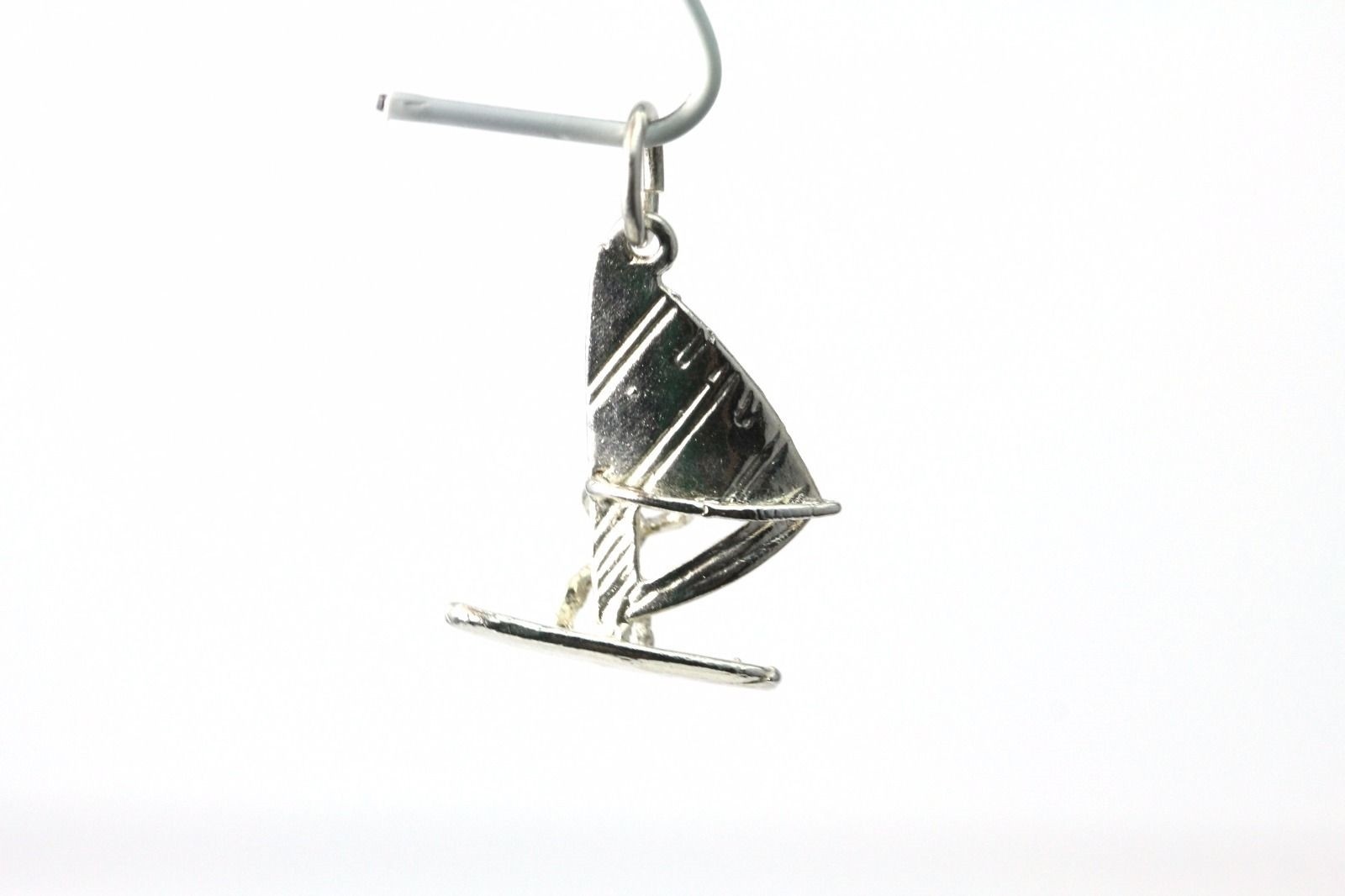 925 Sterling Silver Sailboarder Windsurfer Sport Charm 1.7 Grams (PEN3470)