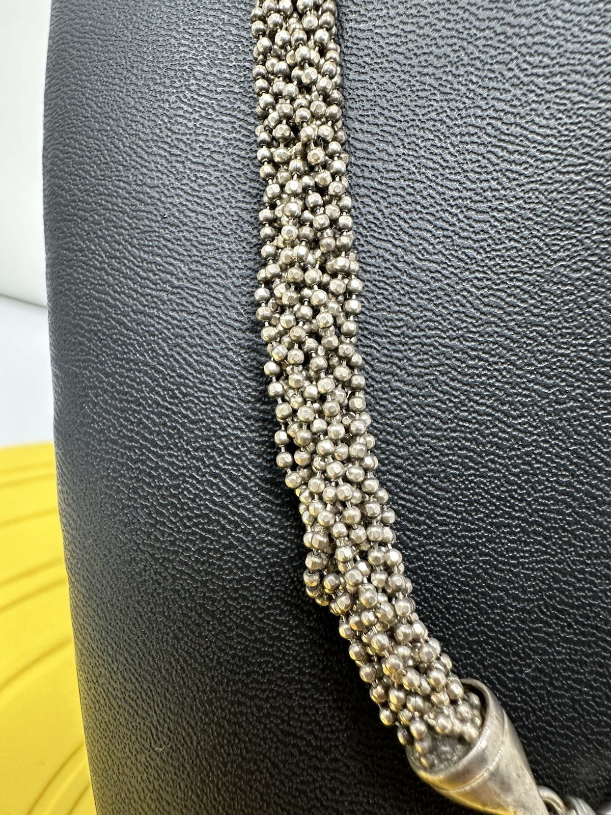 Sterling Silver Beautiful 16 Stranded Braided Choker Necklace 51g 17 Inch Modern