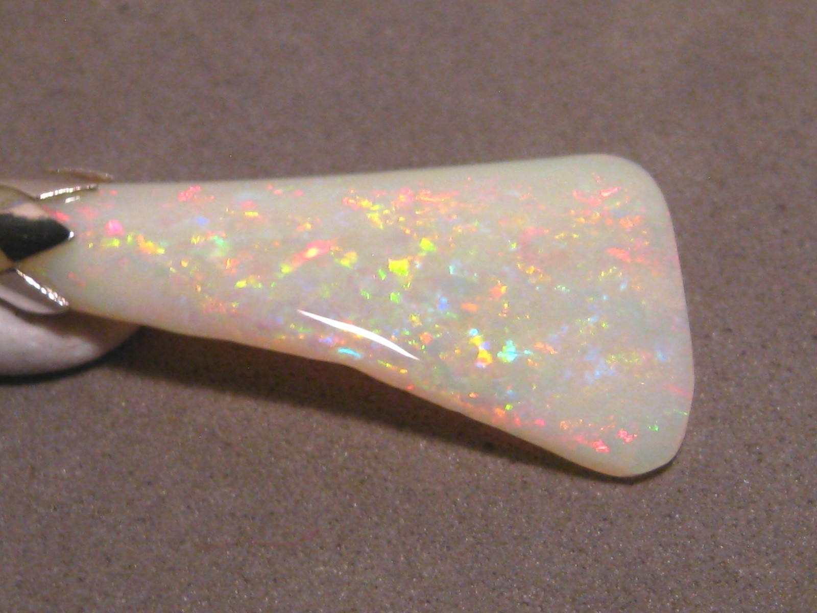 3.7 ct. Shell Opal Pendant – Solid Australian Gem Opal – Sterling Silver