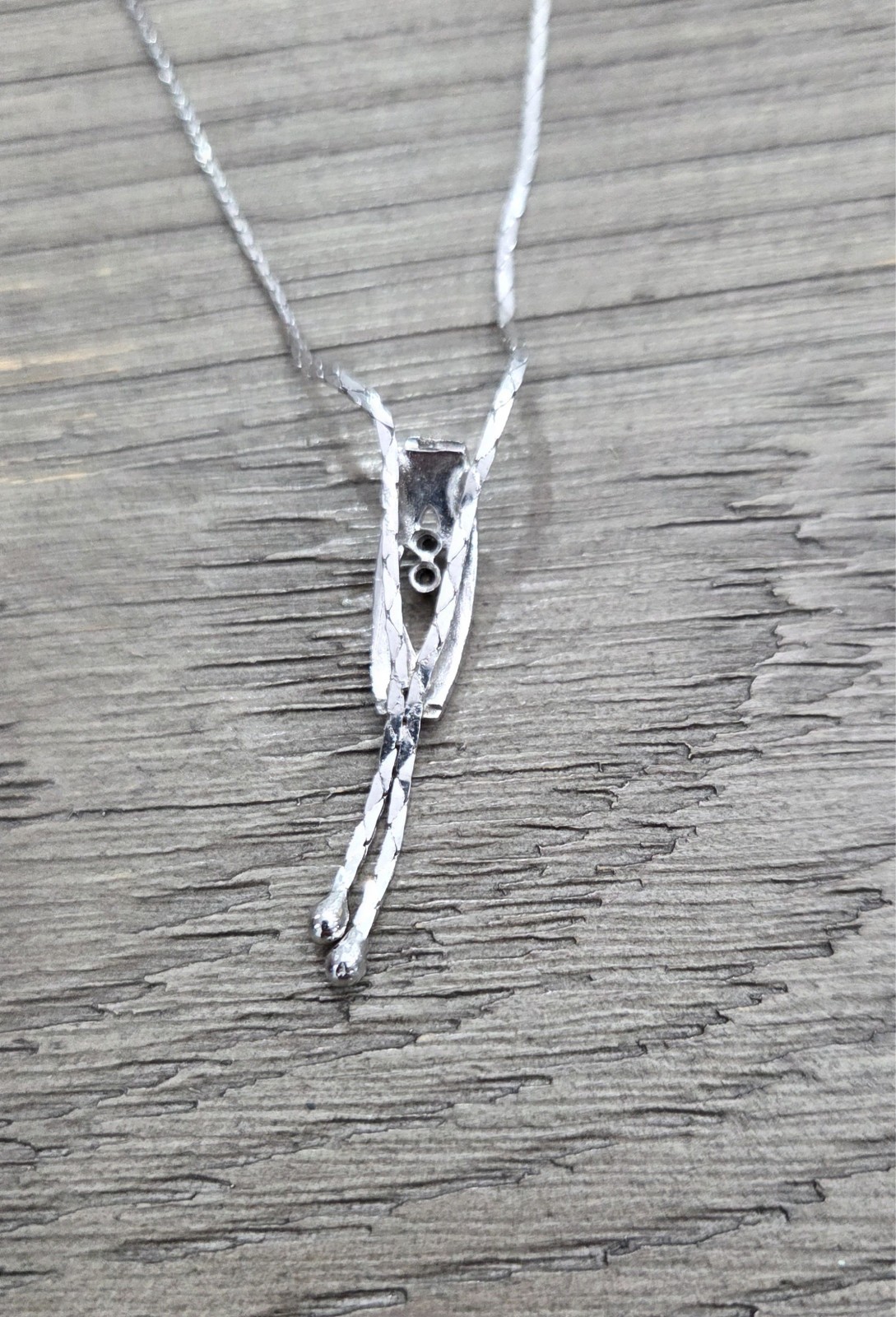 2 Italian Sterling Silver Pendant Necklaces w/ Stones Marked 925 Italy 14 grams