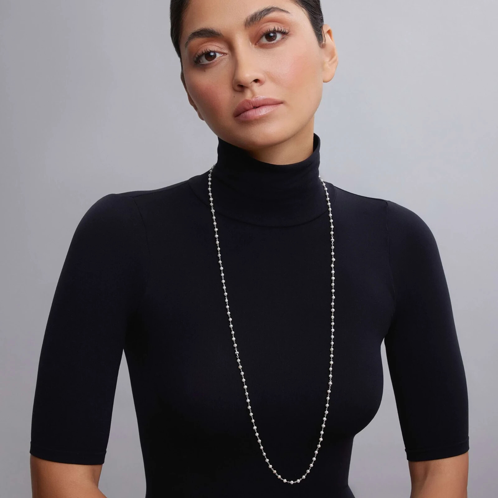 🆕LAGOS LUNA Collection Beaded Freshwater Pearl Sterling Silver Necklace 36in