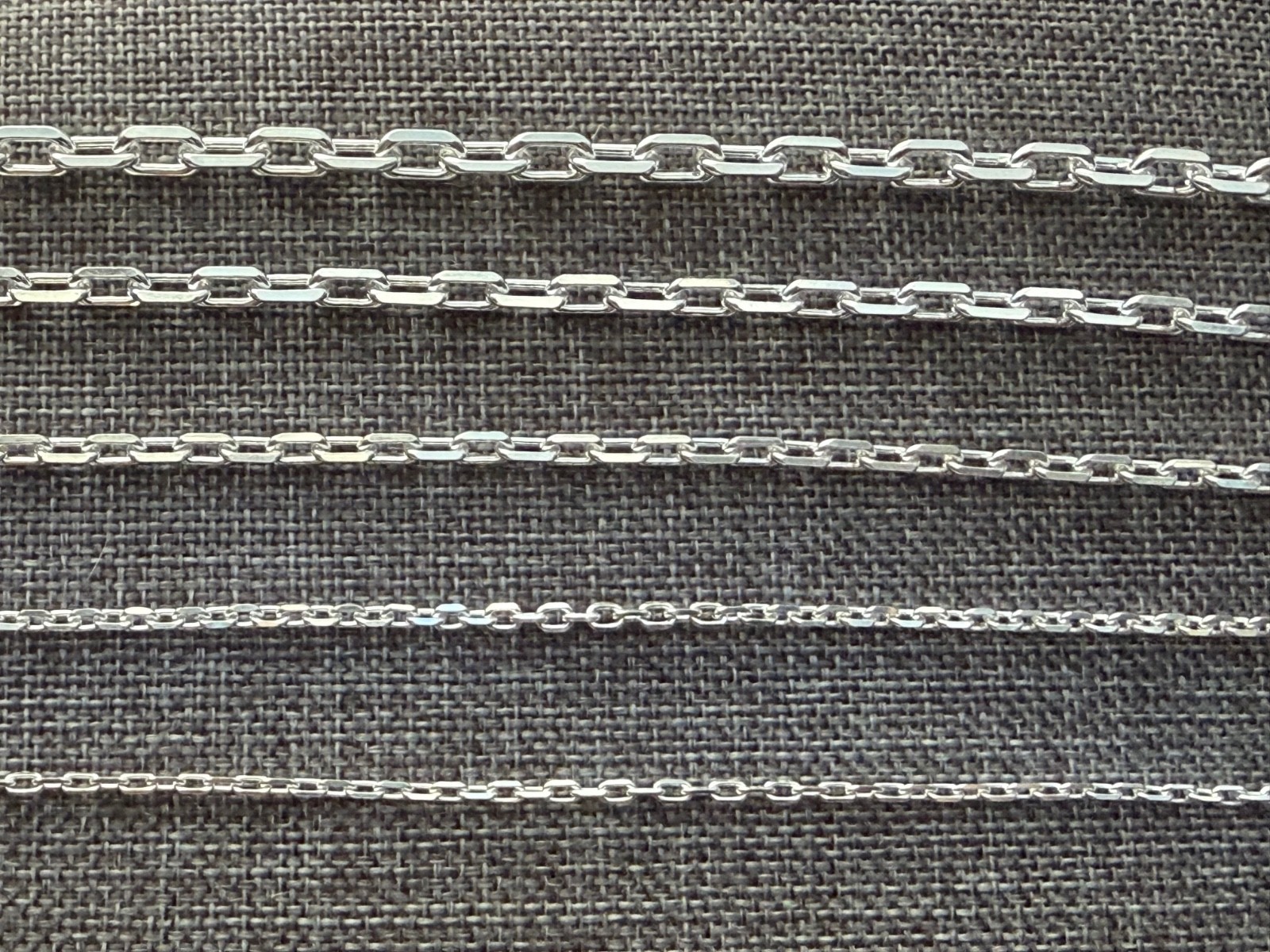 Sterling Silver Mariner Anchor Chain Necklace 1mm 2mm 3mm 4mm 5mm 7-30″ Unisex