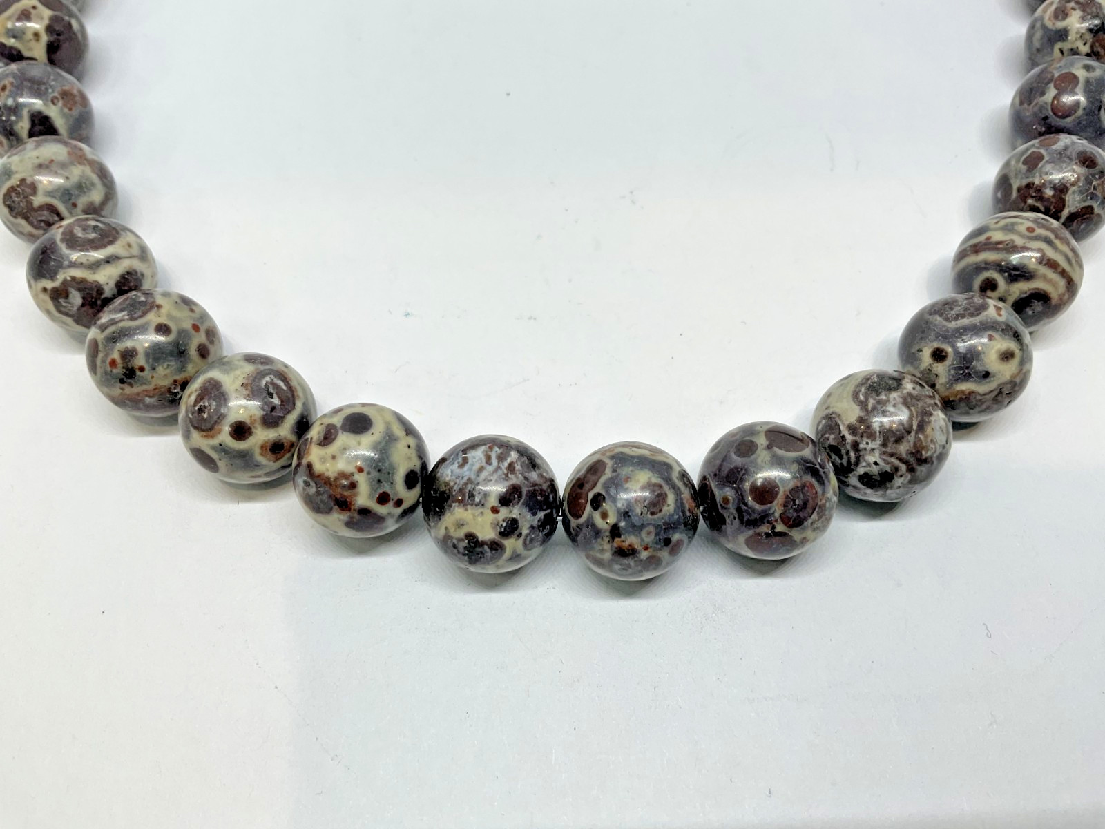Jay King DTR Sterling Silver 925 Birds Eye Rhyolite Jasper Bead Necklace