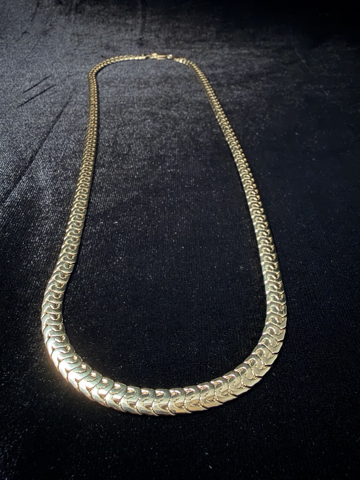 Snake Hybrid 24in 6MM 14K stamped Gold Filled Chain. Beautiful! Stand out..