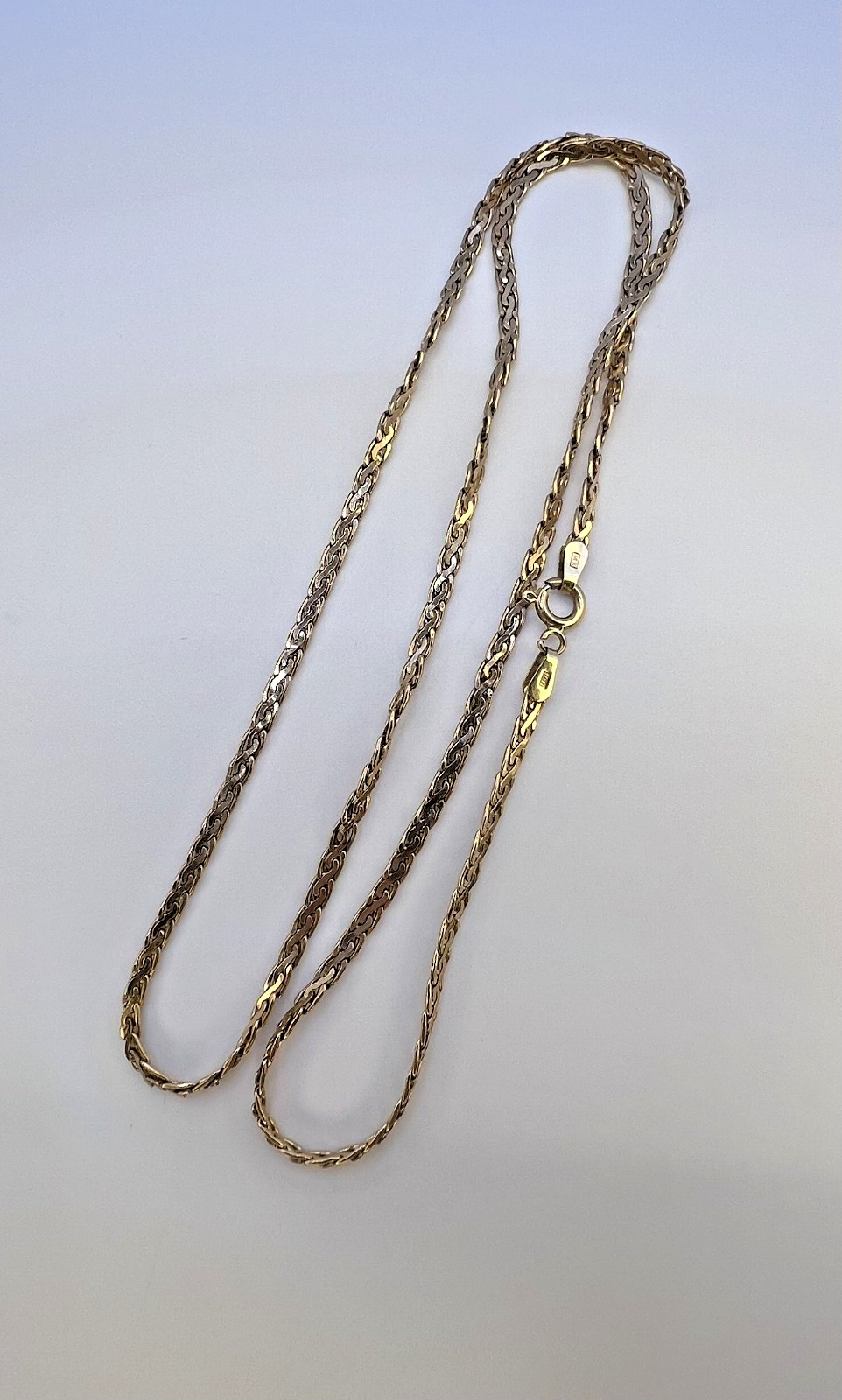 14k Solid Gold Wheat Chain 21in. 8.75g.