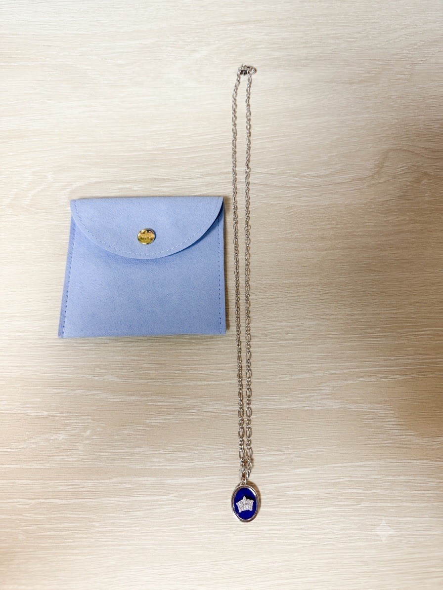 RARE UNICORN Your Majesty Crown Pendant Necklace 925 Lapis & CZ 16in