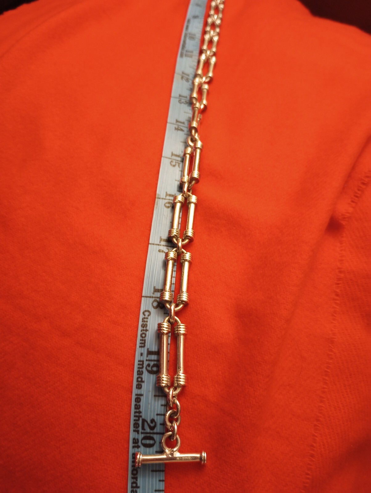 Quality .925 Mexico Silver 20″ Bar Link Chain Toggle Clasp Necklace 113gm (4oz!)