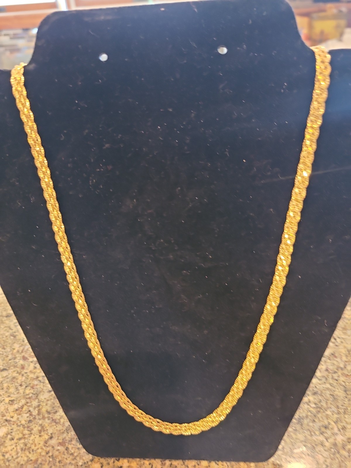 Necklace 6 strand woven. 14 kt gold. 20.15 g. 26 inches. Gorgeous. Vintage