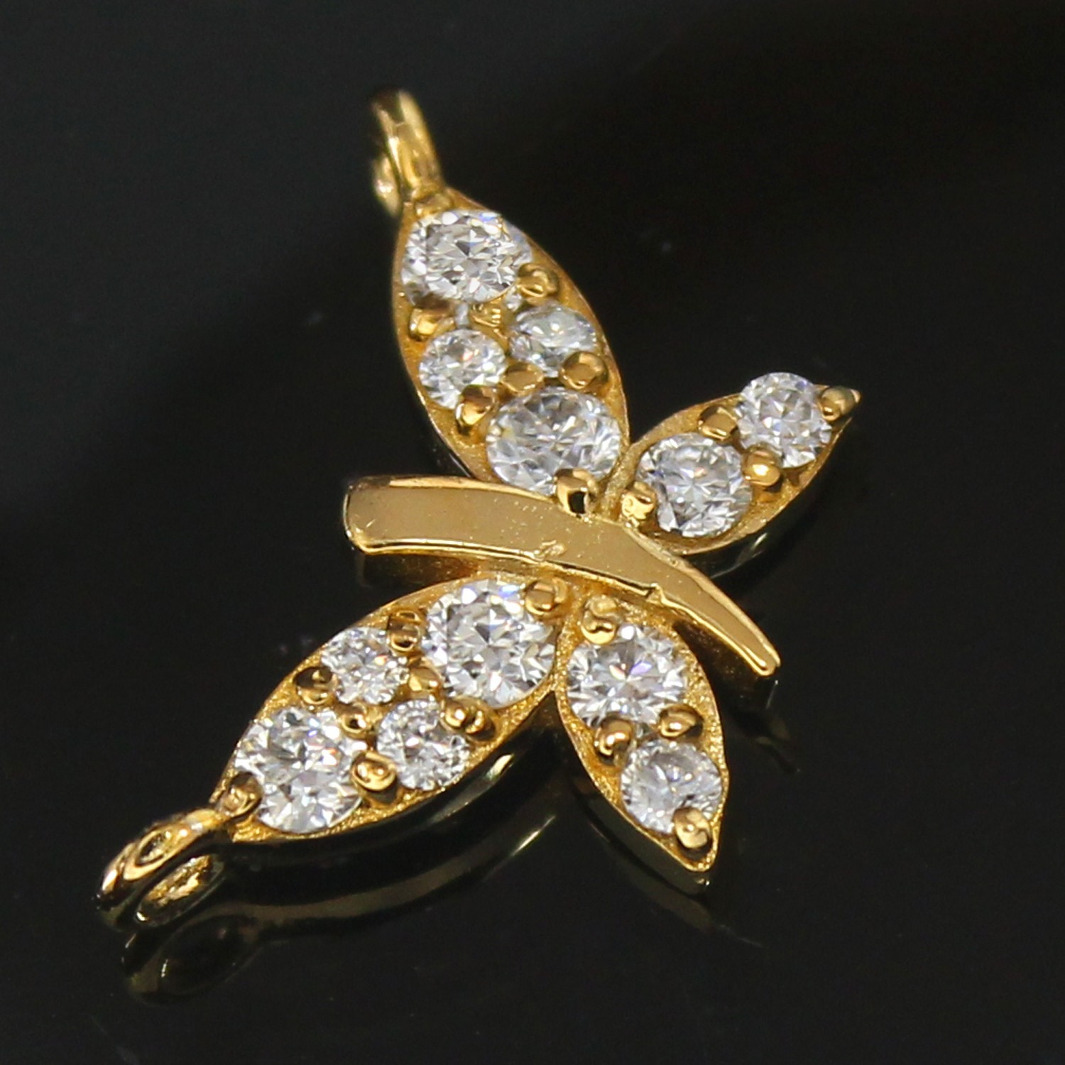 Round Certified Natural Diamond Classic Elegant Proposal Pendant 14K Gold Over