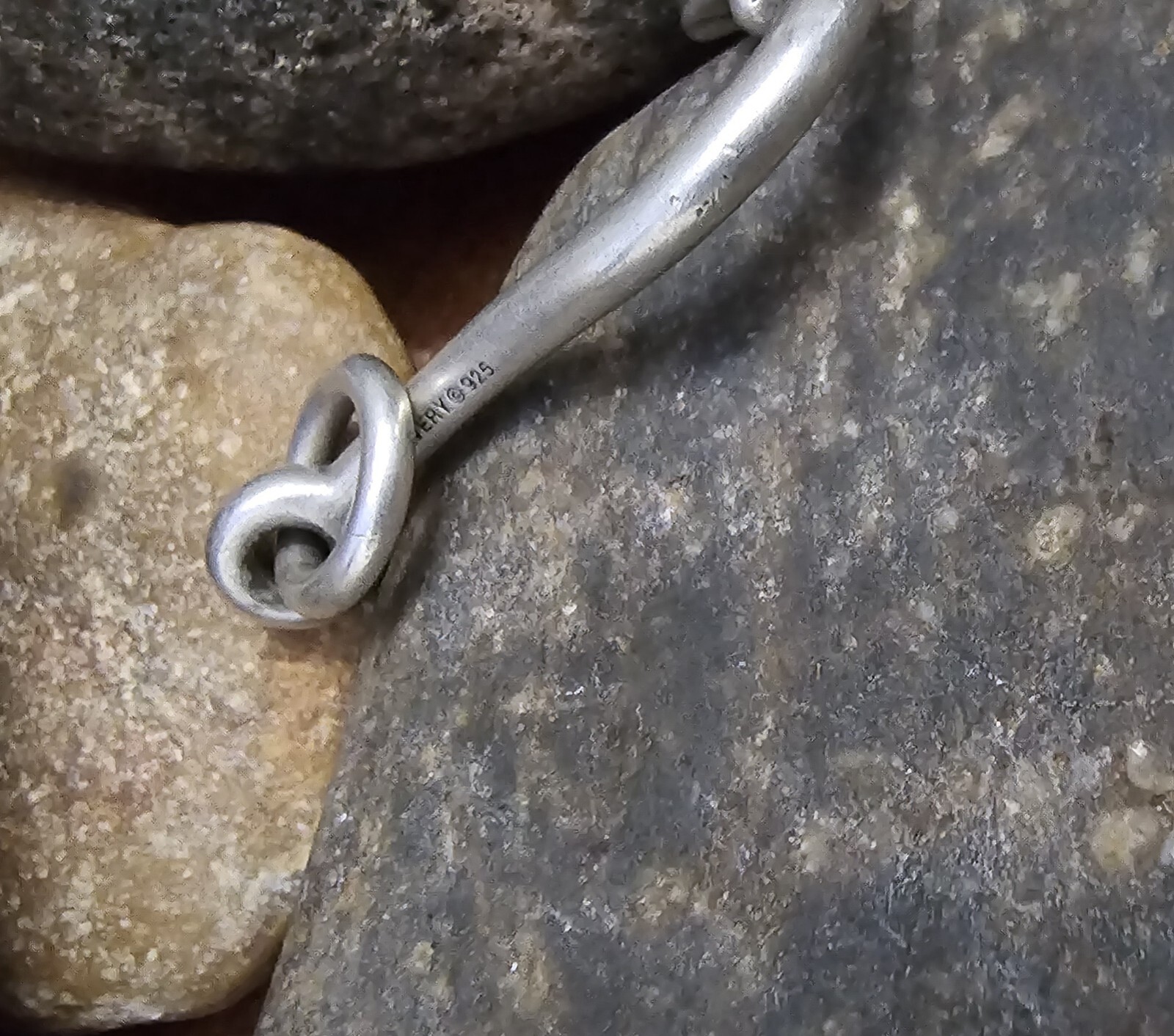 Retired James Avery Fish Hook Pendant Sterling Silver Unisex