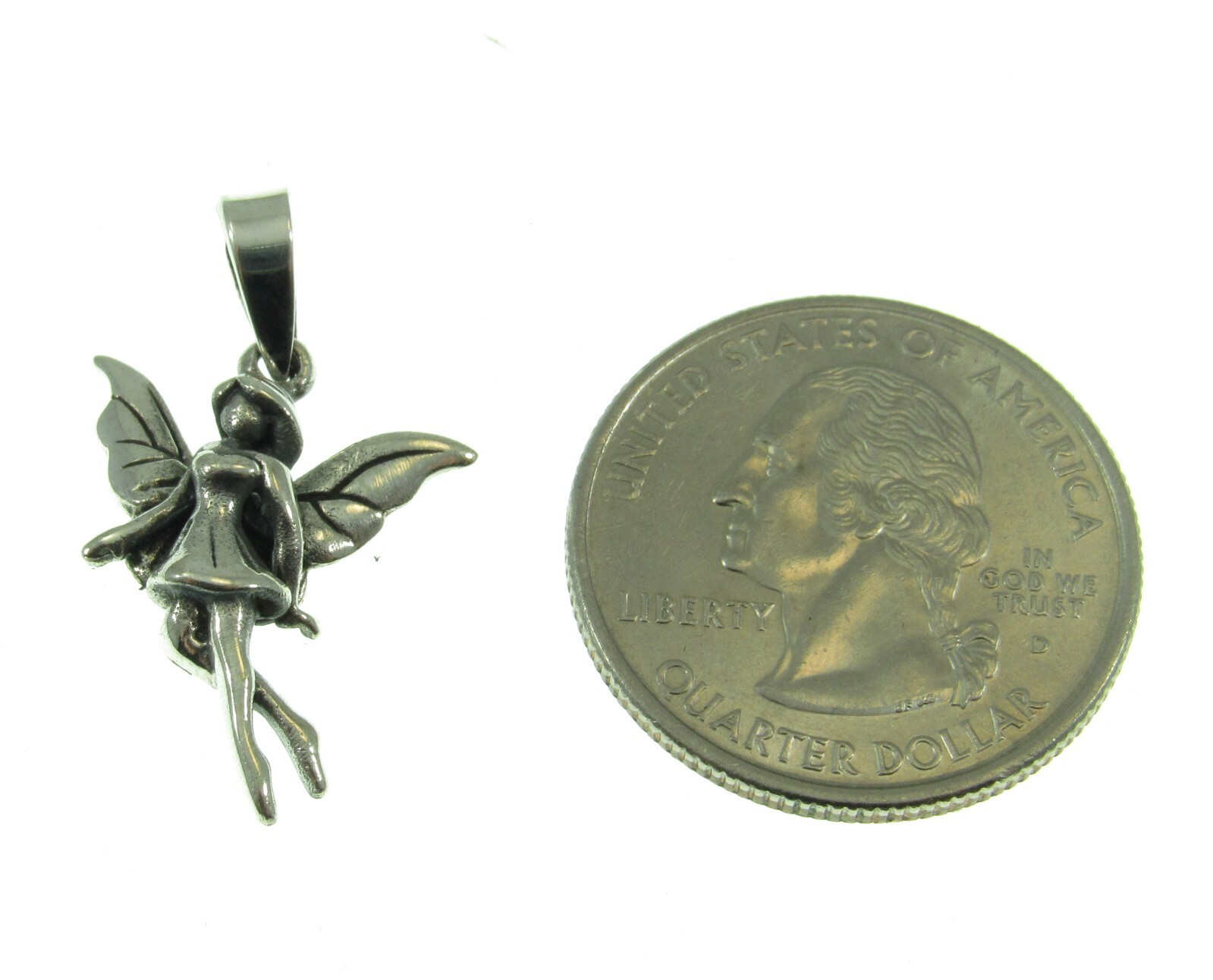 Handcrafted Solid 925 Sterling Silver Magical Fairy Pendant