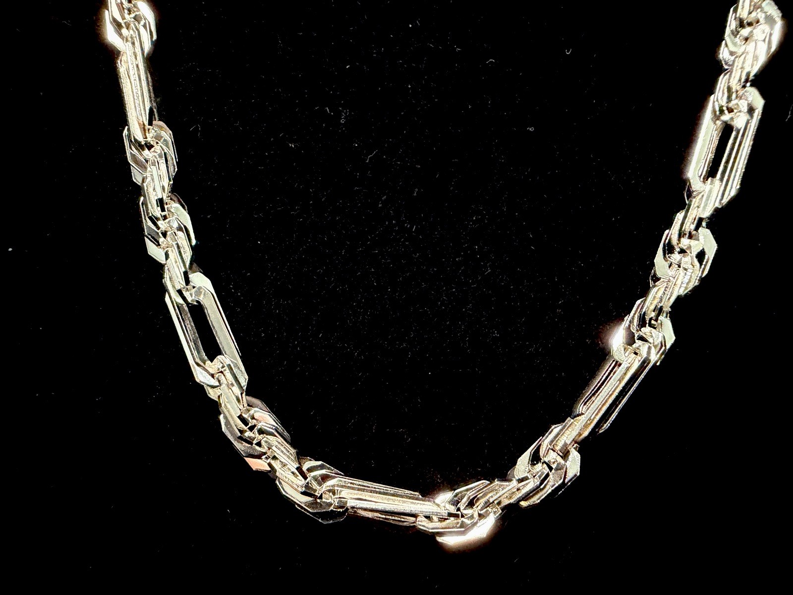Figarope Milano Italy 925 Stamped Silver filled Necklace 22in 5MM. Brand new.