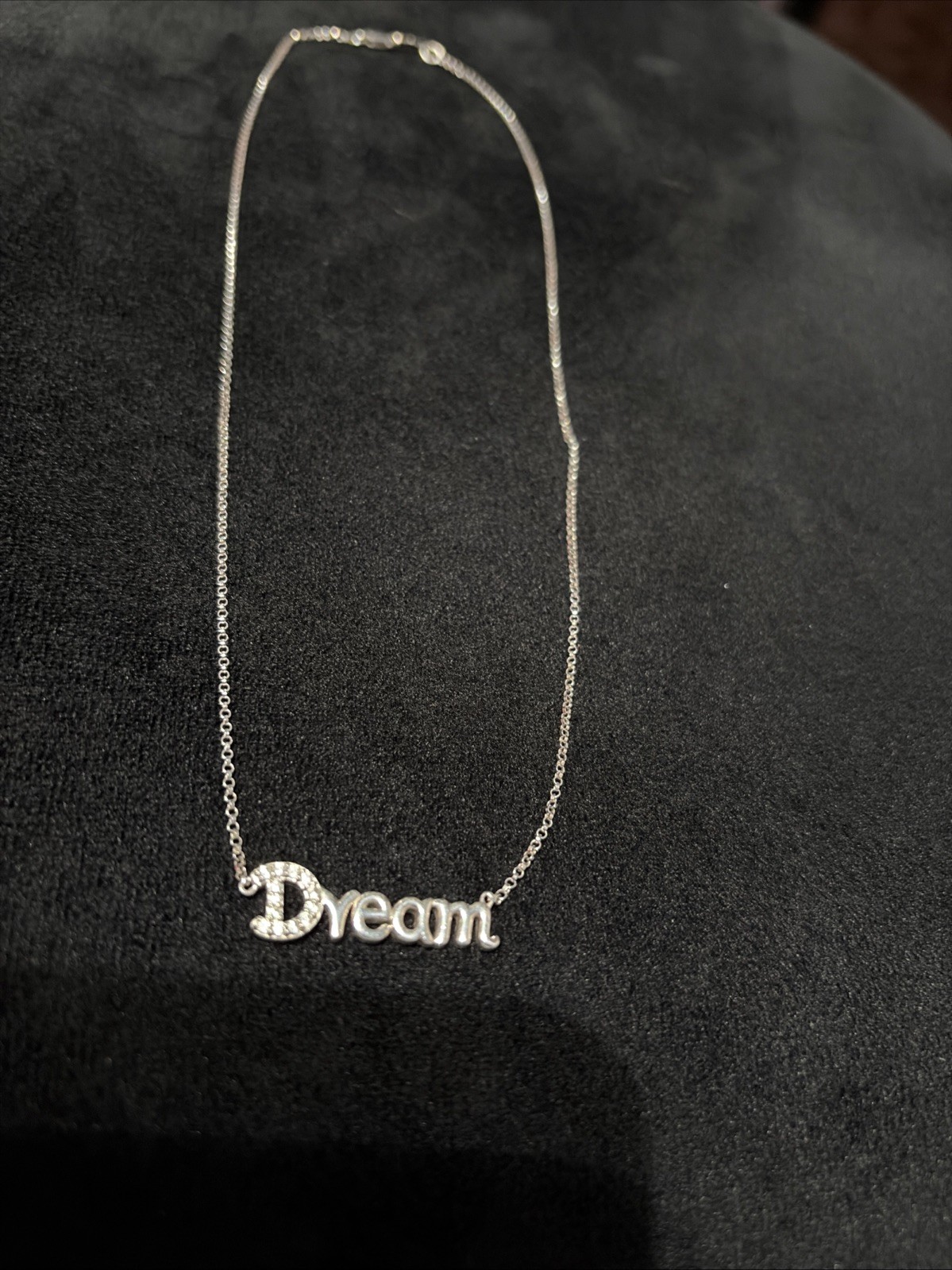 Sterling Silver Necklace With Dream Pendant