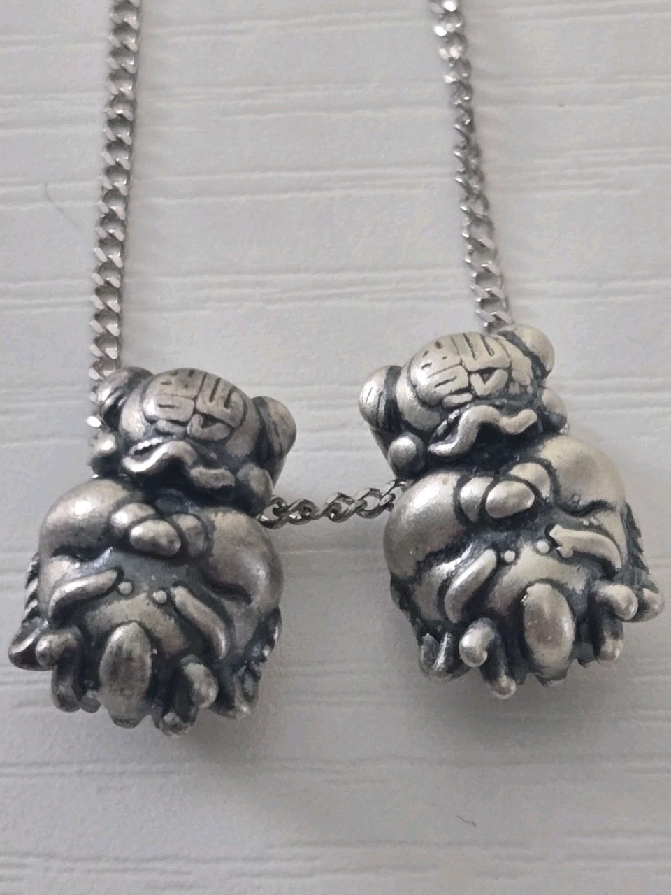 999 Silver Chinese Style Character Necklace/Pendant With Box