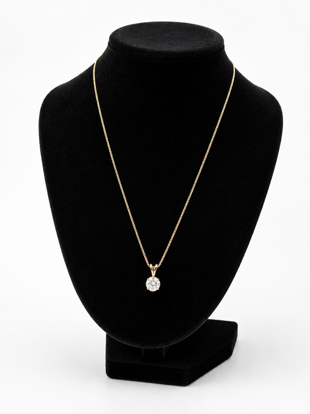 14K Gold Diamond Cluster Pendant Necklace Stamped Signed Estate Fine Jewelry