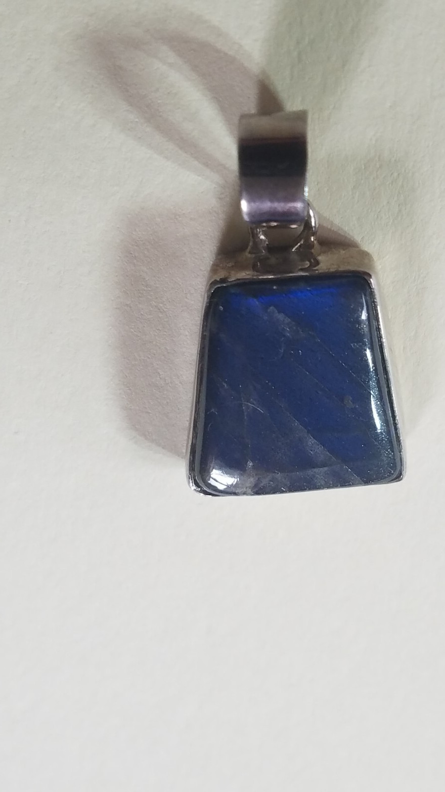 LABRADORITE STERLING SILVER PENDANT 925 *PRE-OWNED IN VERY GOOD CONDITION*