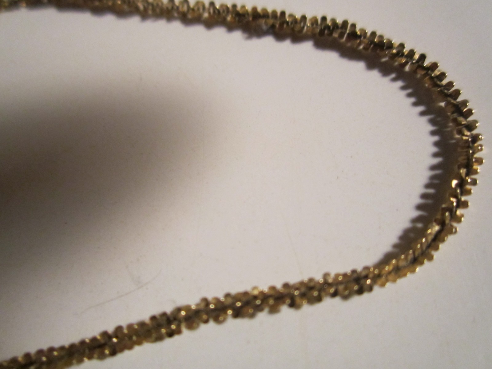 MILOR 14K GOLD NECKLACE 1.65g – 12″ LONG – SIGNED MILOR MARKED 14K AND 585 ITALY