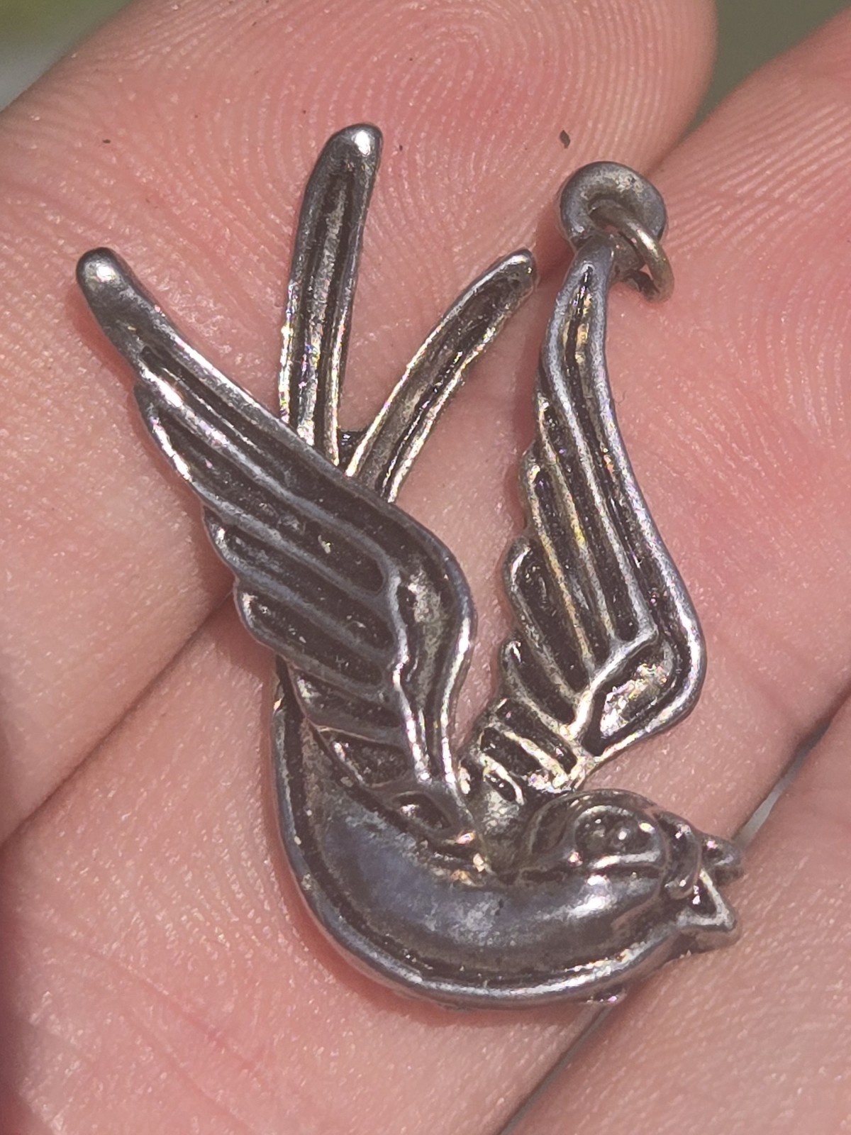 Sterling Silver Bird Pendant