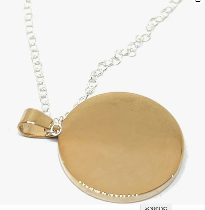 1996 30th Birthday Anniversary One pence Solid pendant Rose Gold Plated Mount