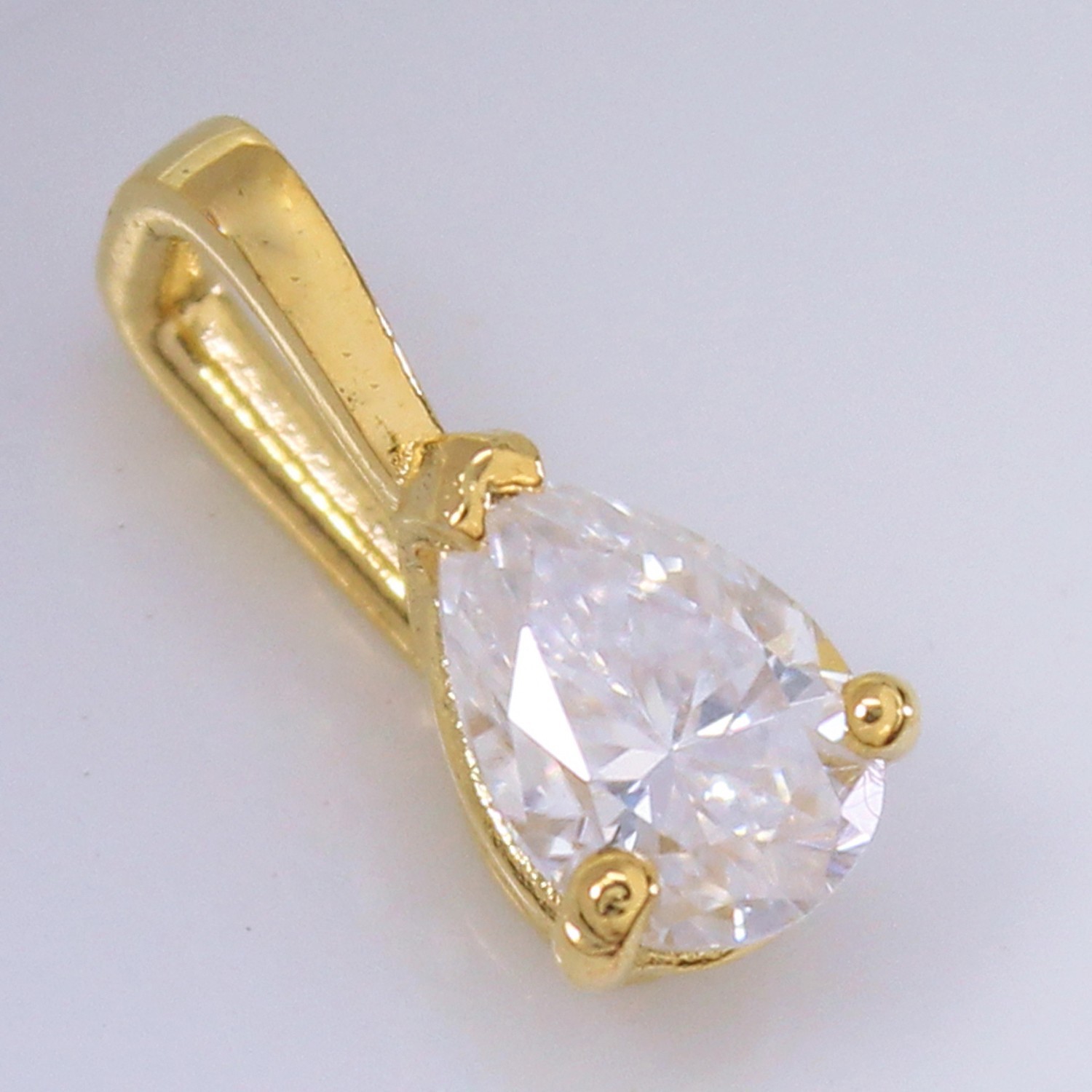 Certified VVS1 Lab Grown Diamond Women Infinity Promise Pendant 14K Gold Over