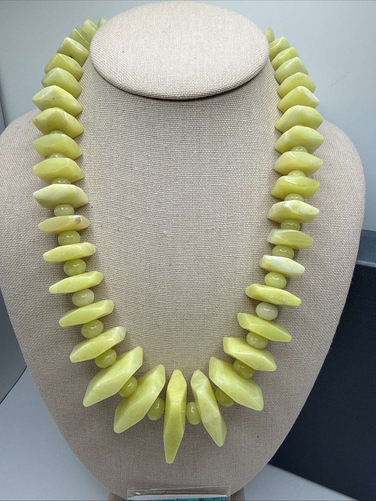 Jay King Natural Korean Serpentine Freeform Sterling Silver Necklace