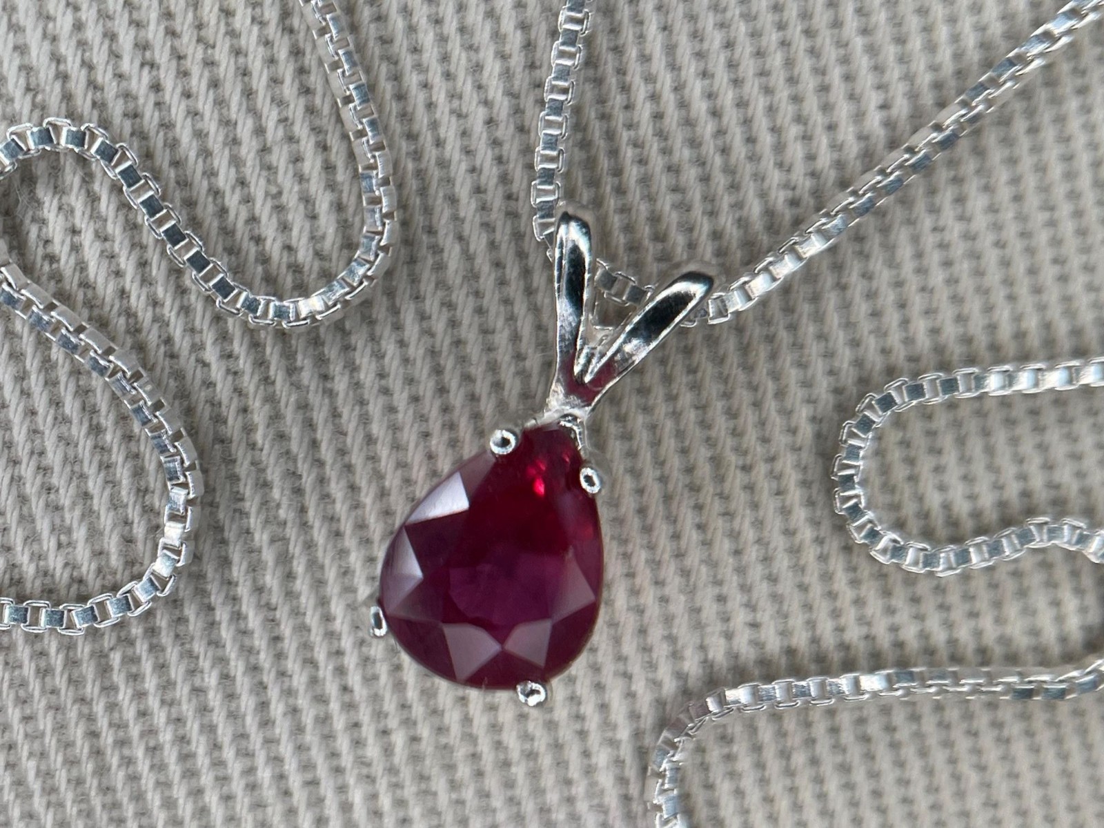GIA Certified Unheated Ruby 1.20ct Necklace Pendant Untreated Natural Real U132