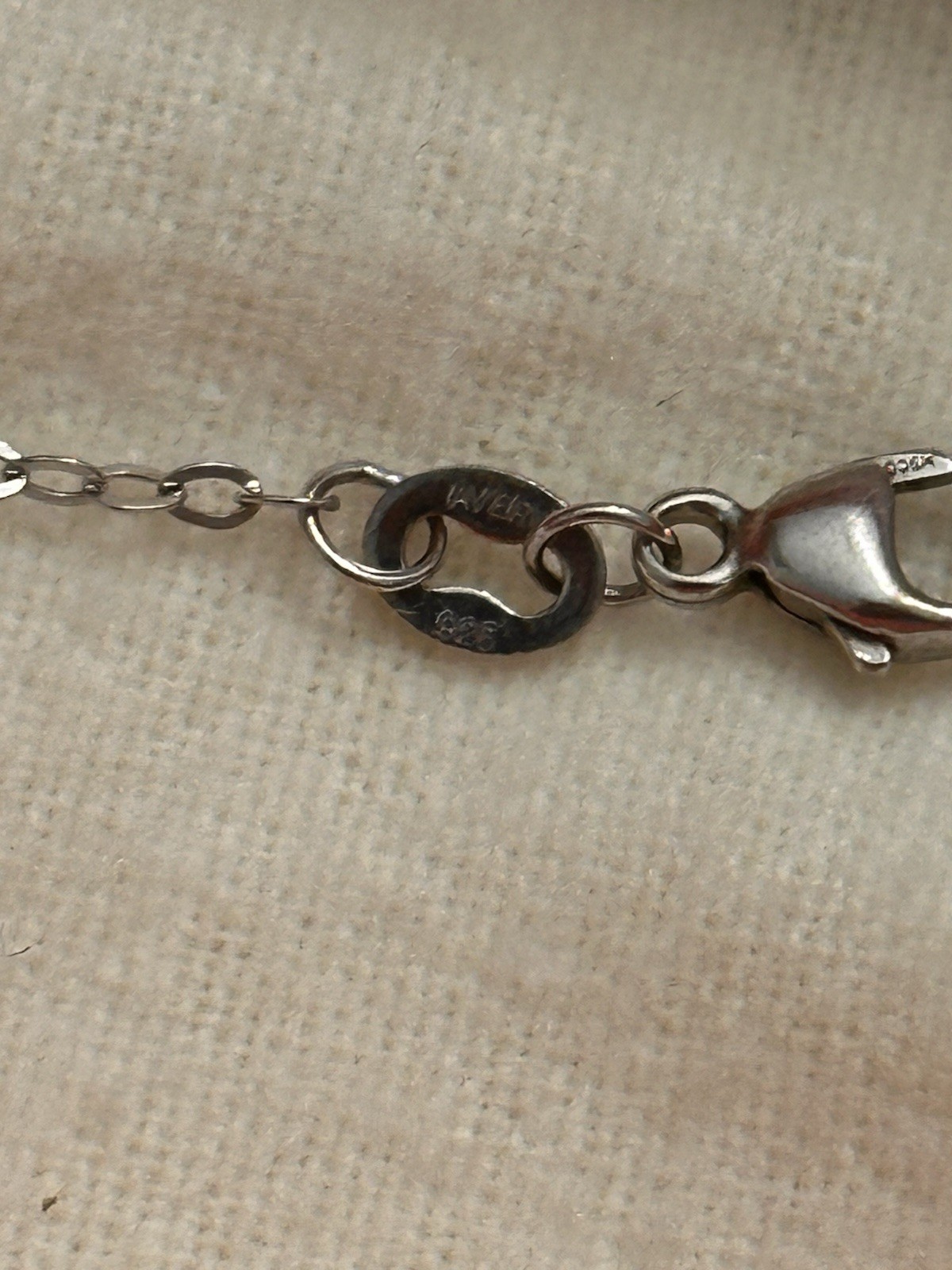 James Avery Forged Sterling Silver Beaded Chain Necklace 16″