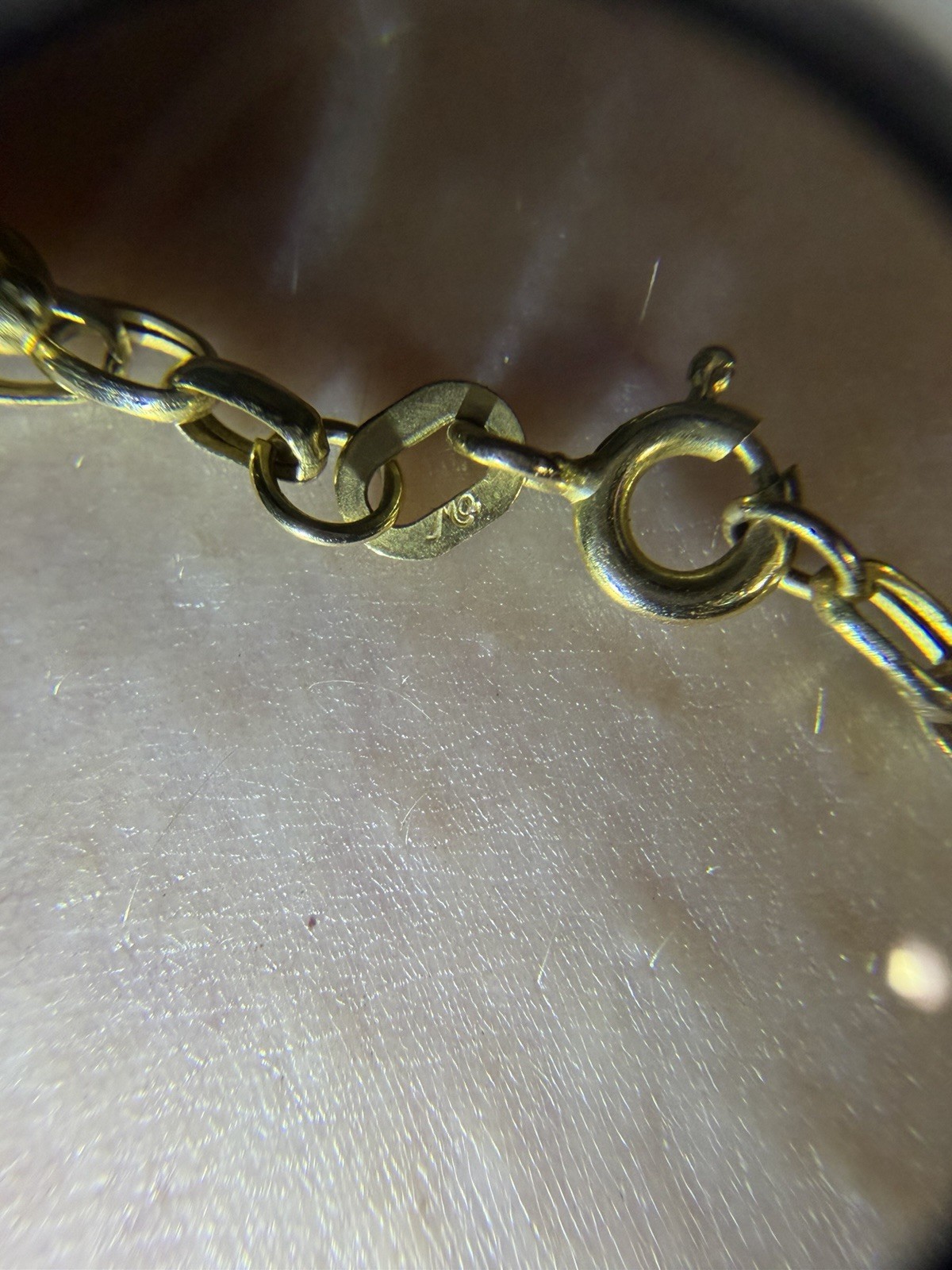 925 Italy Sterling Silver Gold Mom Heart Charm Bracelet 7” Mother’s Gift
