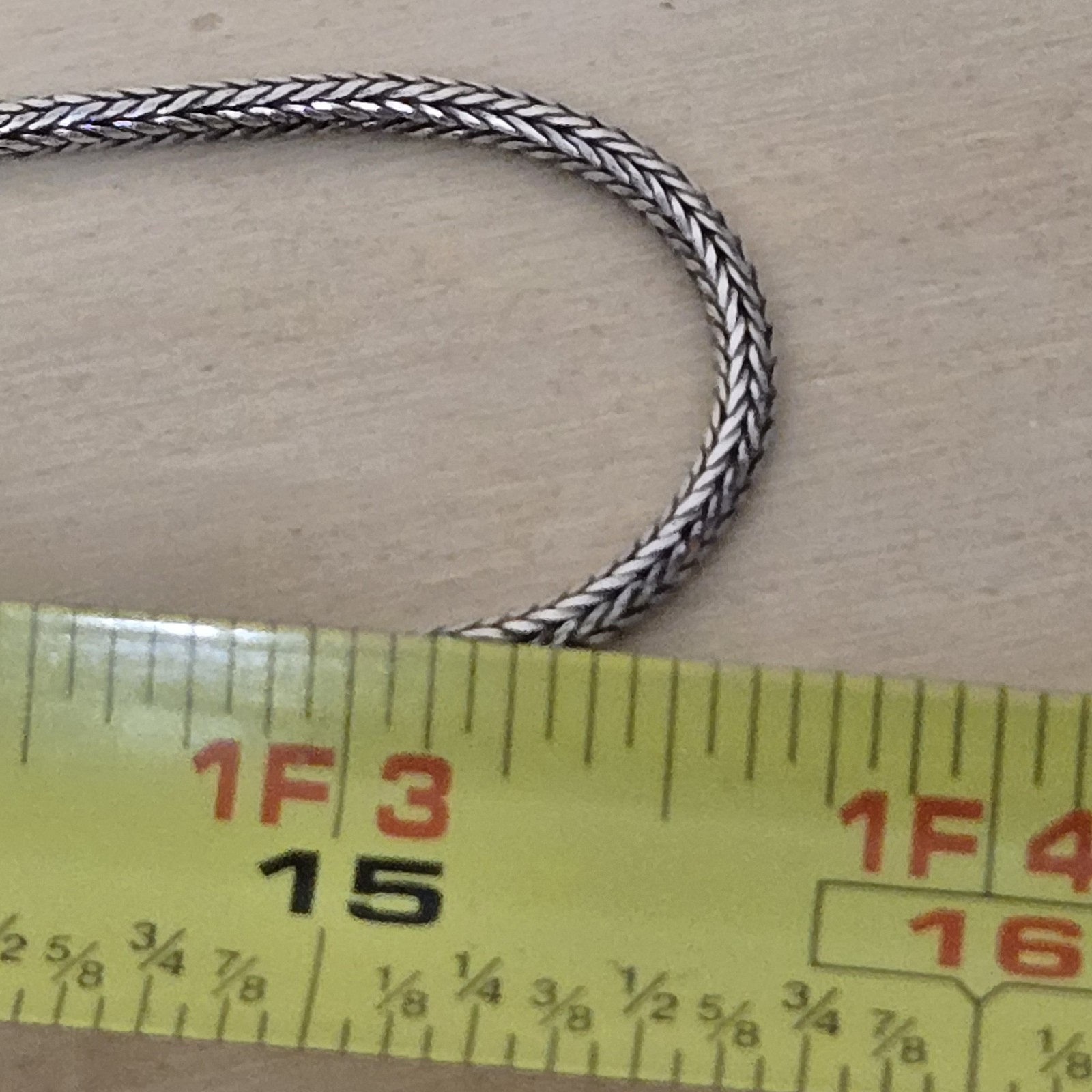 Bali Suarti Spiga Sterling Silver Thick Wheat Chain Necklace Silver 31″ 29.7g