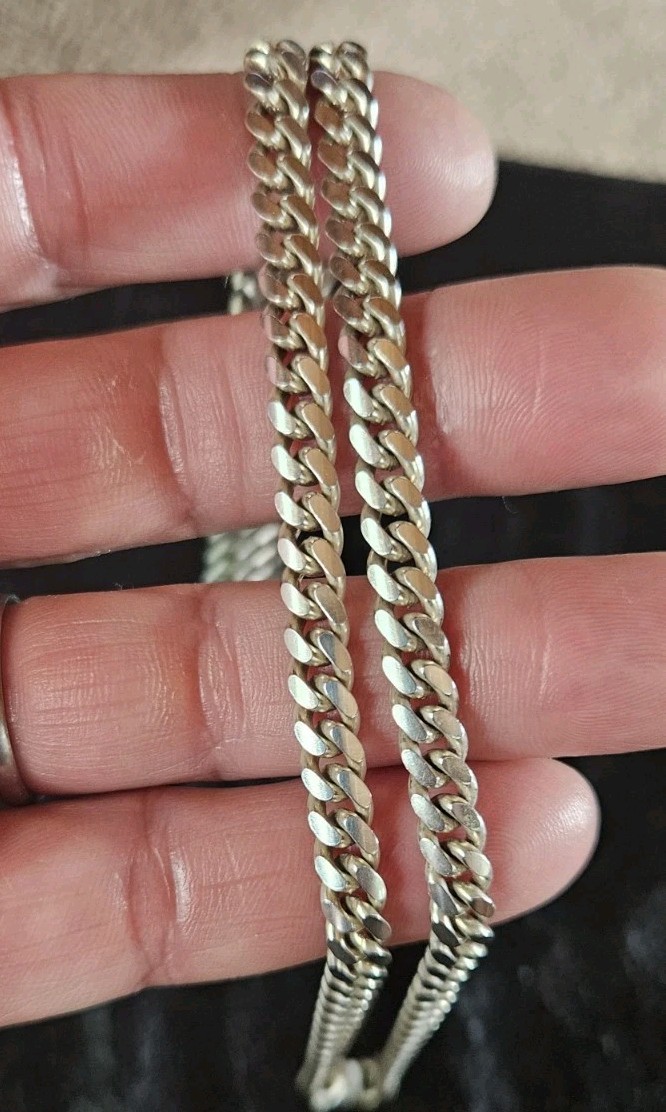 Sterling Silver Chain, 925, 6mm, 22 Inches