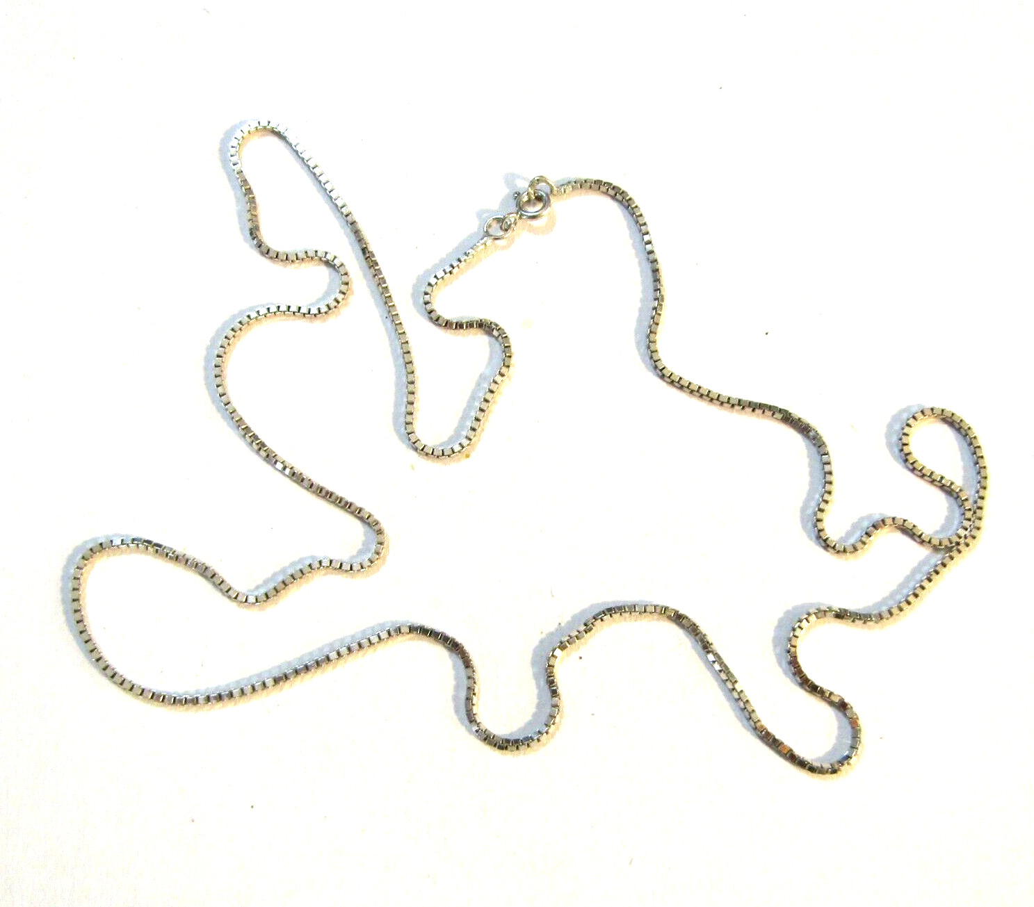 925 Sterling Silver Box Chain Necklace 1.5mm 25 in 6.8g