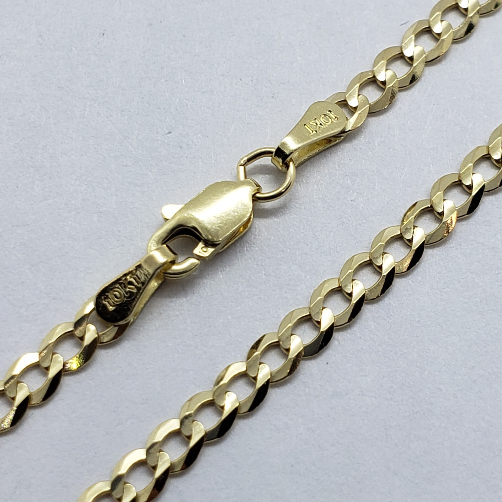 10K Authentic Solid Yellow Gold Cuban Chain Necklace 2mm-10mm Size 16″~30″