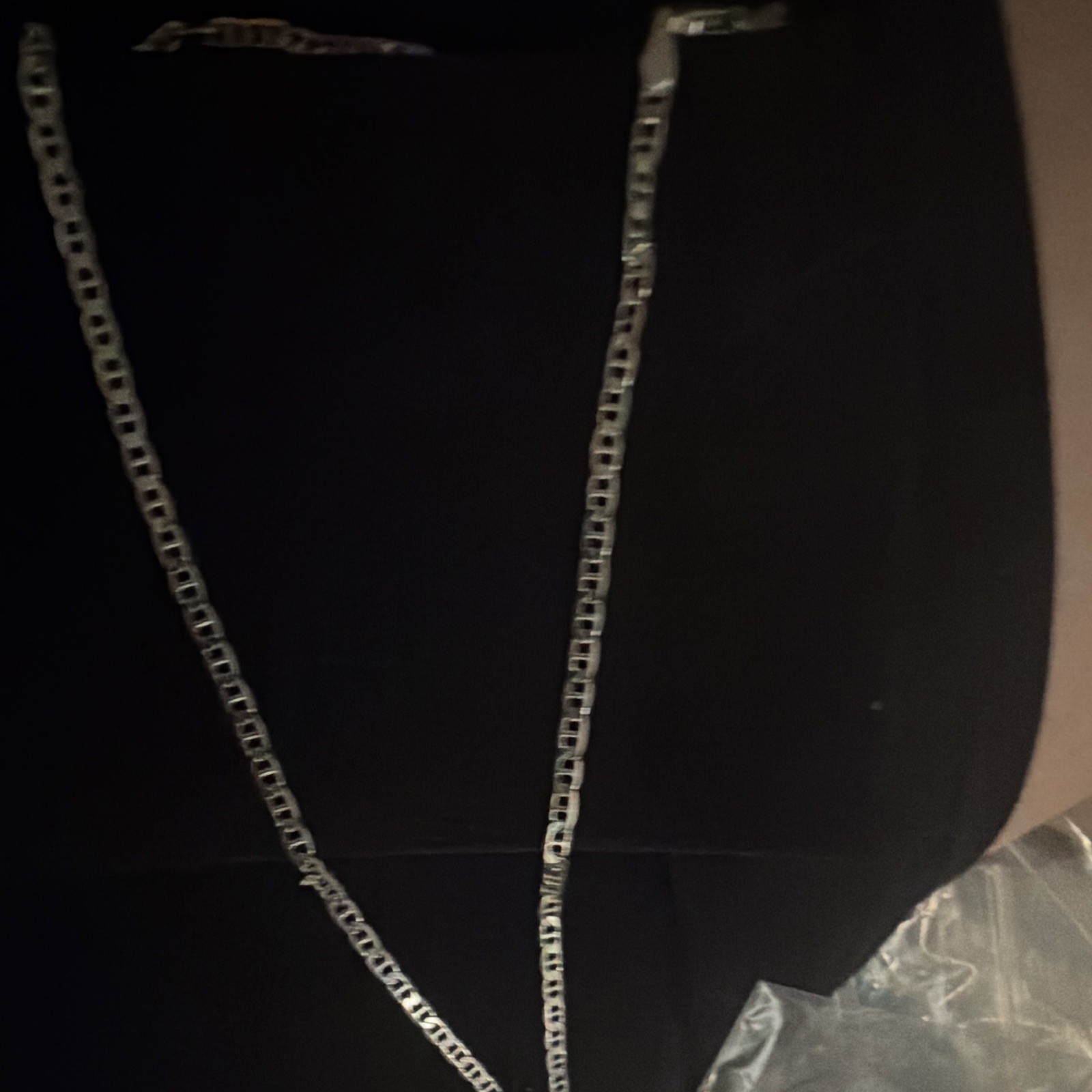 Sterling Silver 925 Anchor/Mariner Chain Necklace Lobster Closure Silver 16inch