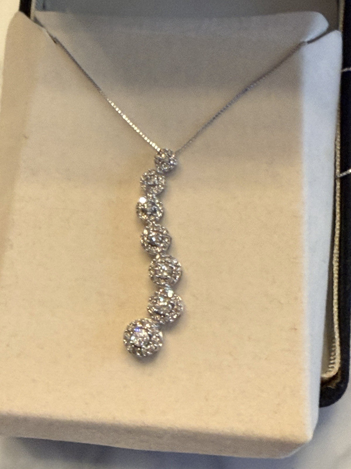 1 CT. T.W. Journey Multi-diamond Flower Pendant In 10K White Gold