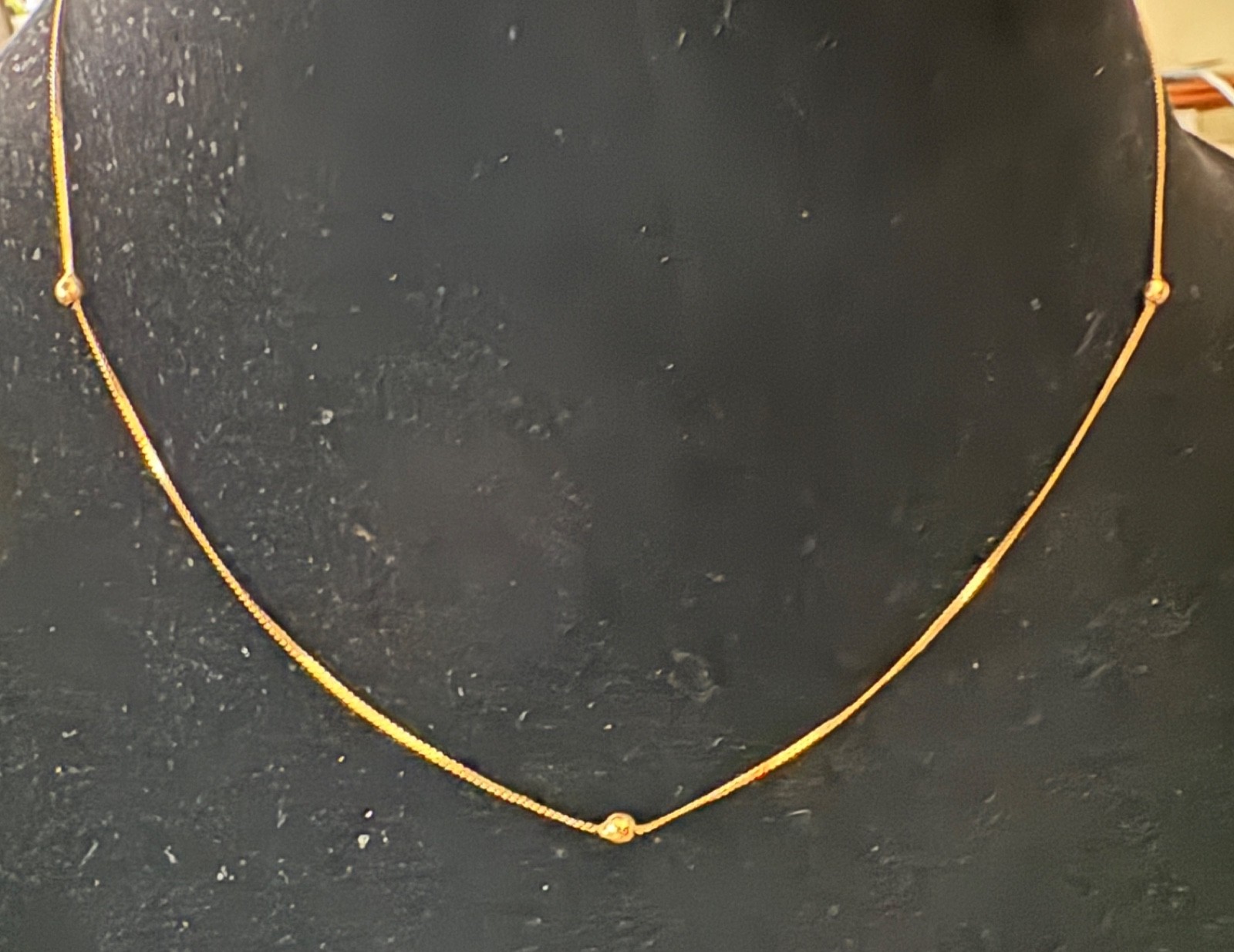 14k Solid Yellow Gold Serpentine Chain Necklace – 16 inch, 2g – Made in Italy