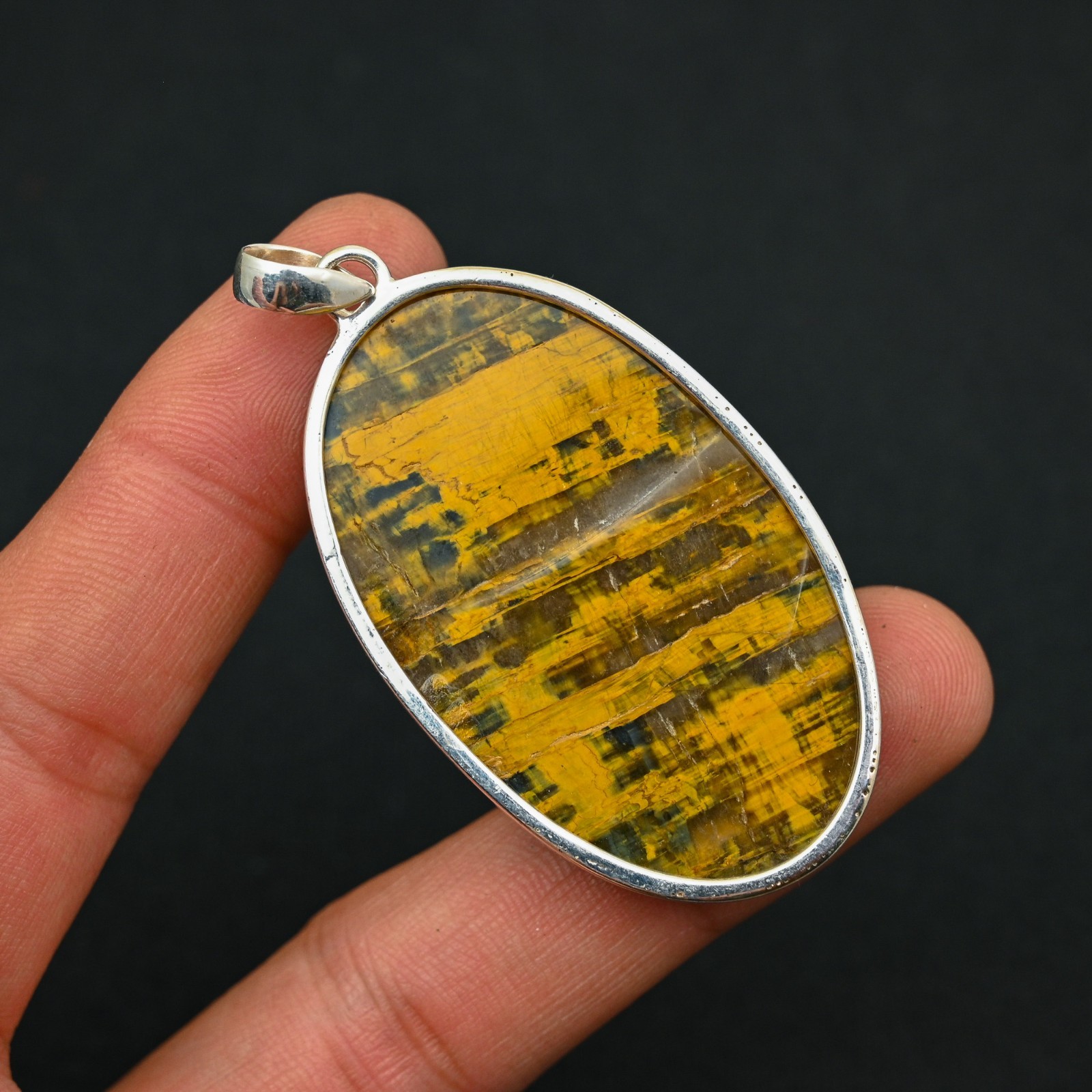 Neelite Gemstone 925 Sterling Silver Handmade Pendant Jewelry Gift For Wife