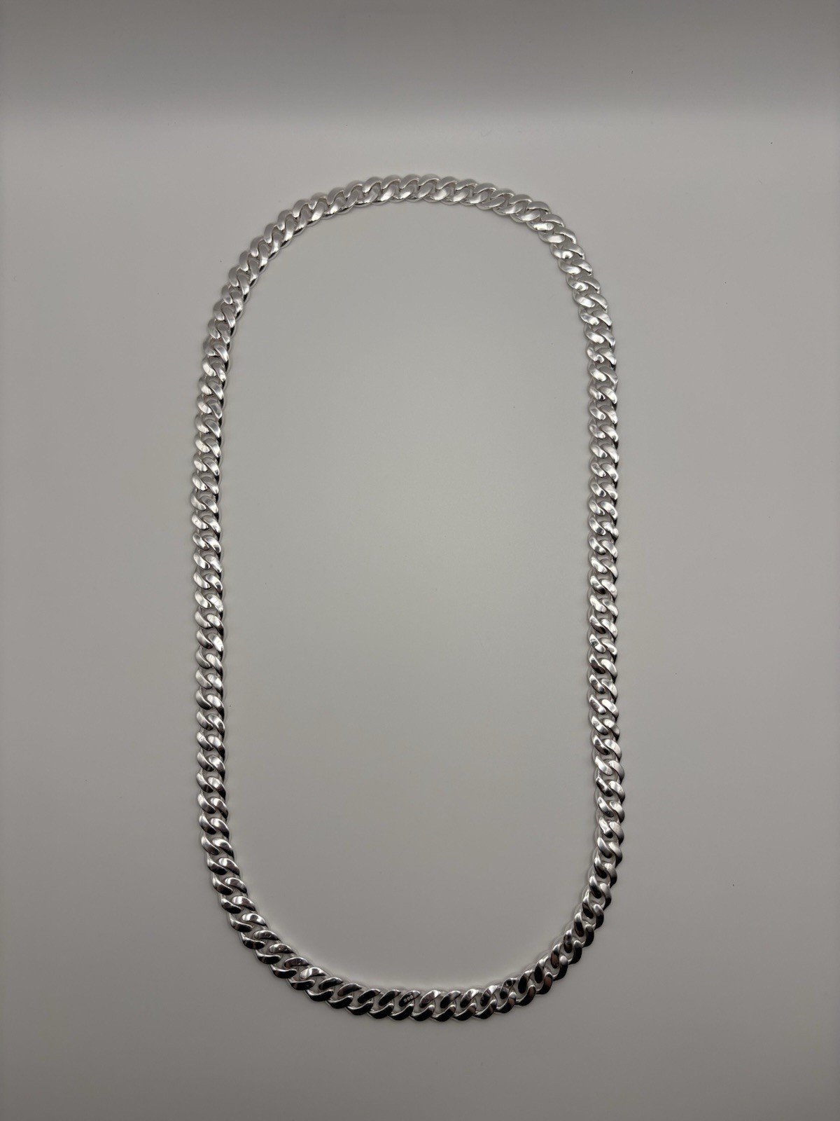 28 INCH 10MM .999 SOLID FINE SILVER CUBAN INFINITY LINK CHAIN NECKLACE 137.6G