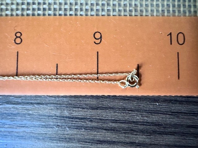Estate 14K Yellow Gold Onyx & Diamond Pendant Chain Necklace