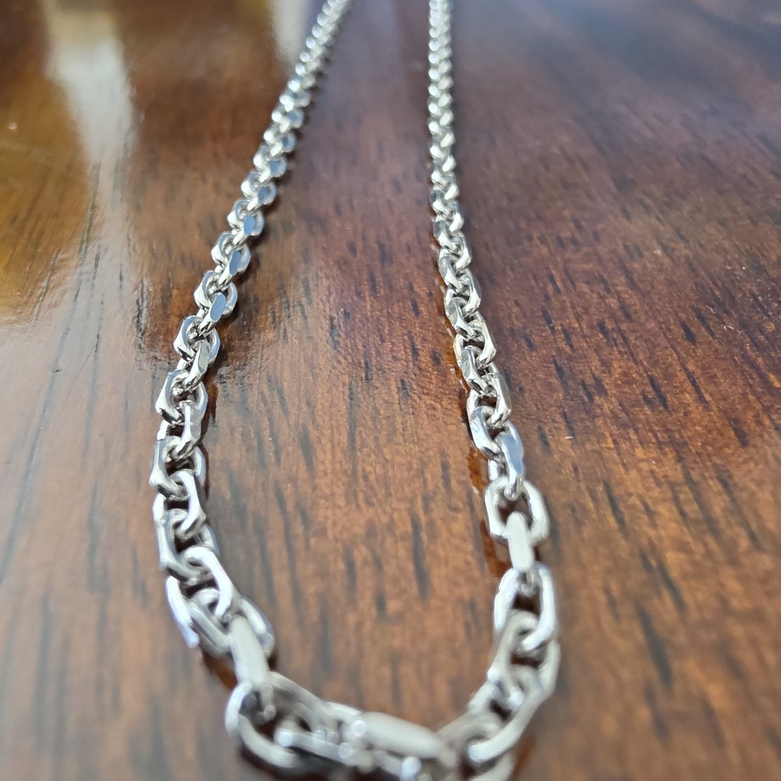 925 Sterling Silver Solid Cable Link Chain 2.4mm 18inch
