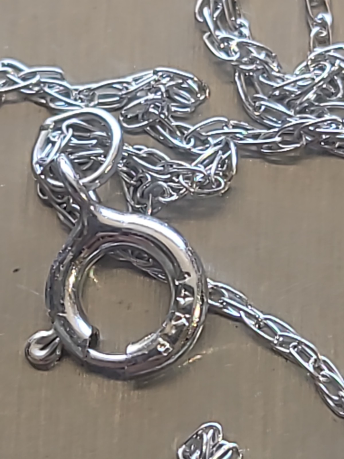 14k white gold .5mm chain 18 inches Lot Of 6 New Or Other Read 2.7g