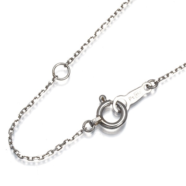Cable Chain Necklace 38cm 850 Platinum