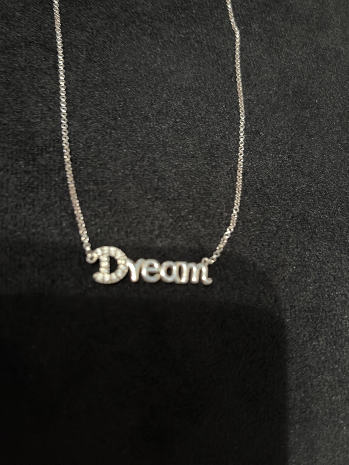 Sterling Silver Necklace With Dream Pendant