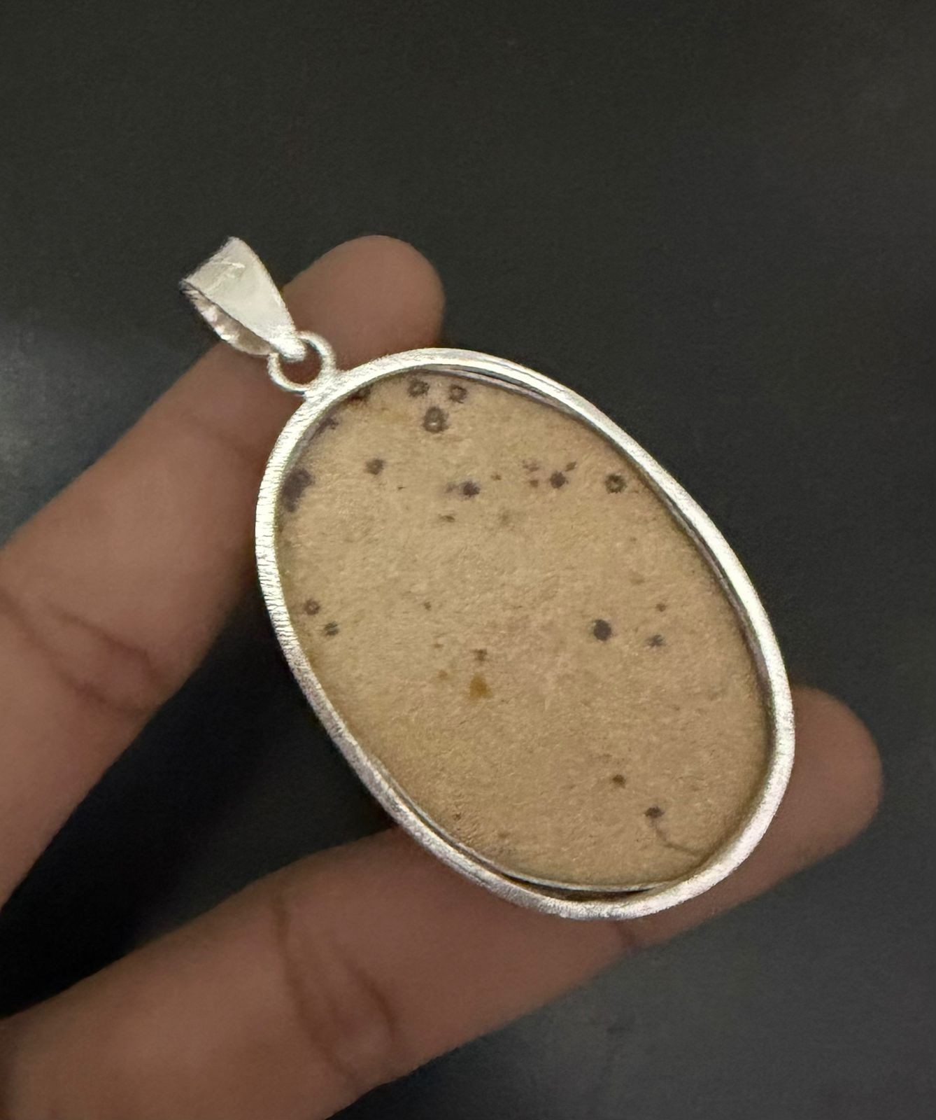 German Dendrite Gemstone 925 Sterling Silver Handmade Pendant Jewelry Gift For