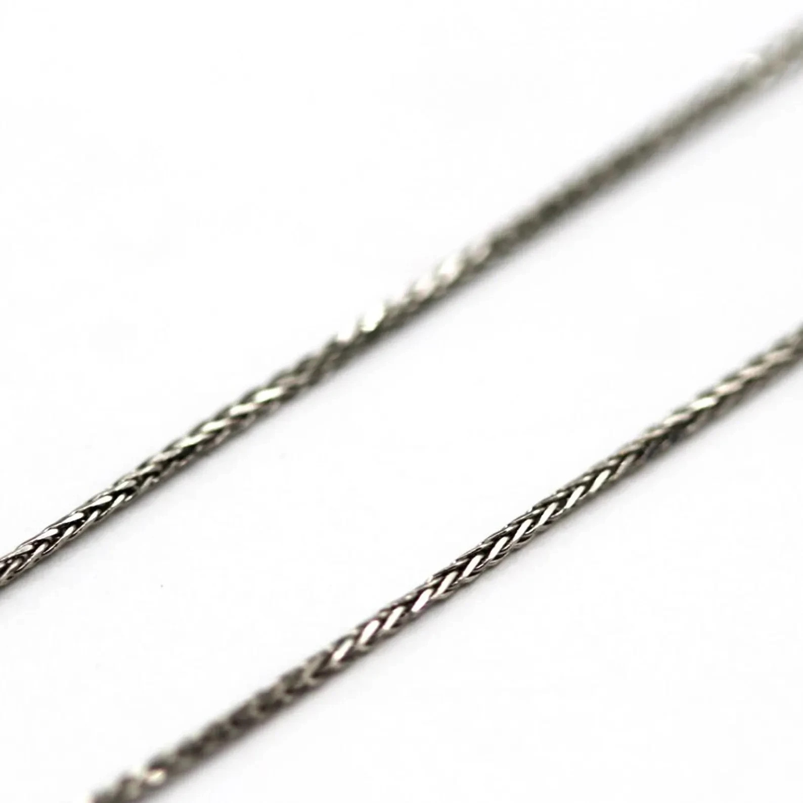 14k White Gold Franco Chain 18 inches