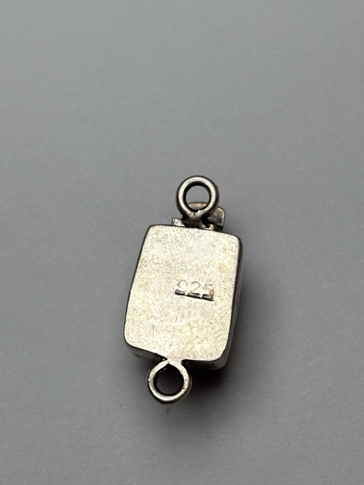 925 Sterling Silver Amethyst Jewelry Box Clasp