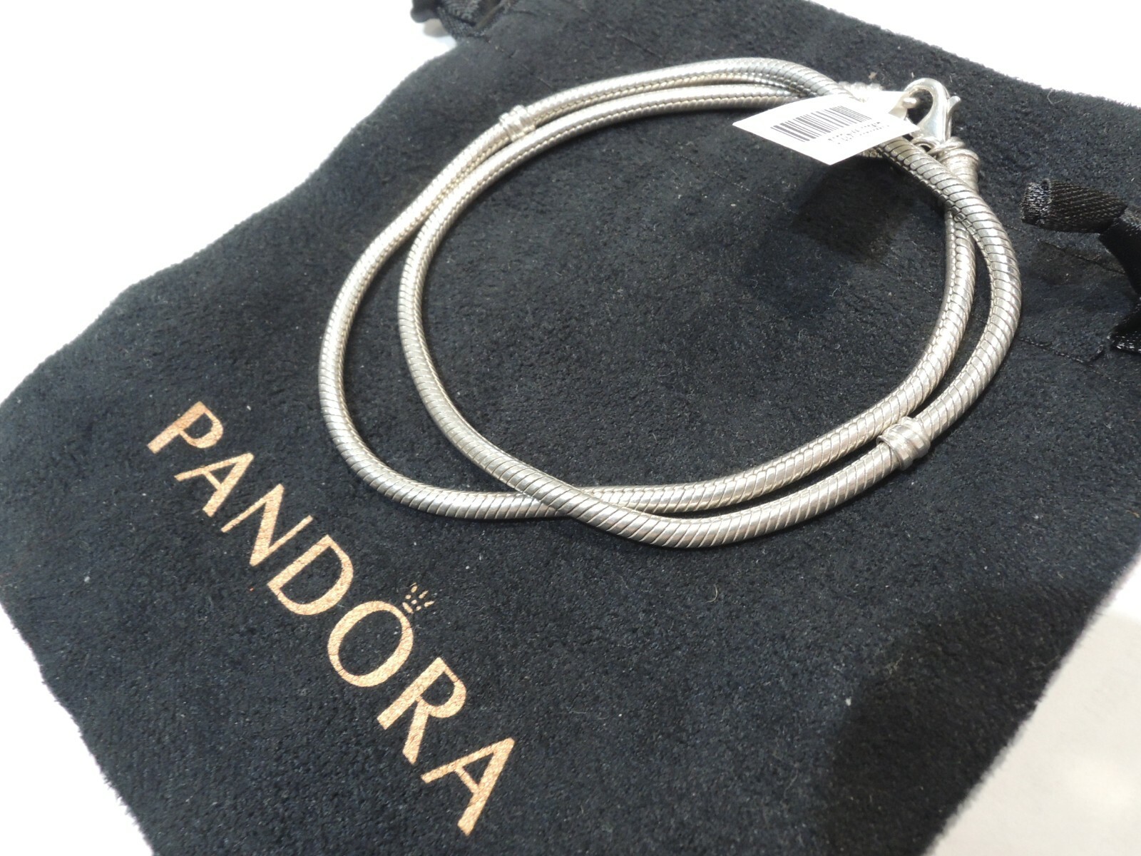 Very Good Condition – Pandora ALE Rope Snake Chain Necklace 925 Sterling Silver