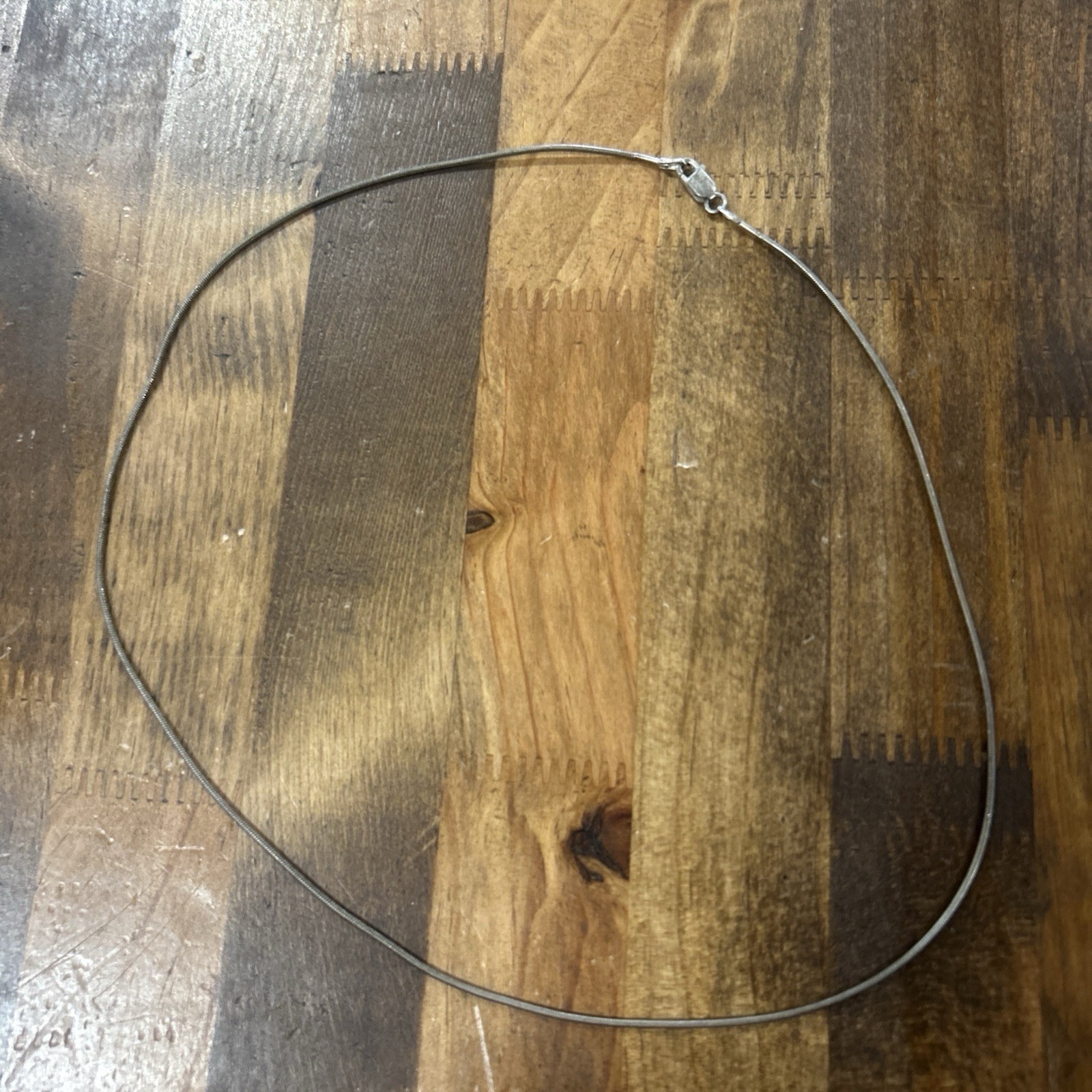 Italian Sterling Silver 17.75” Round Snake Chain Necklace 4.64 Grams