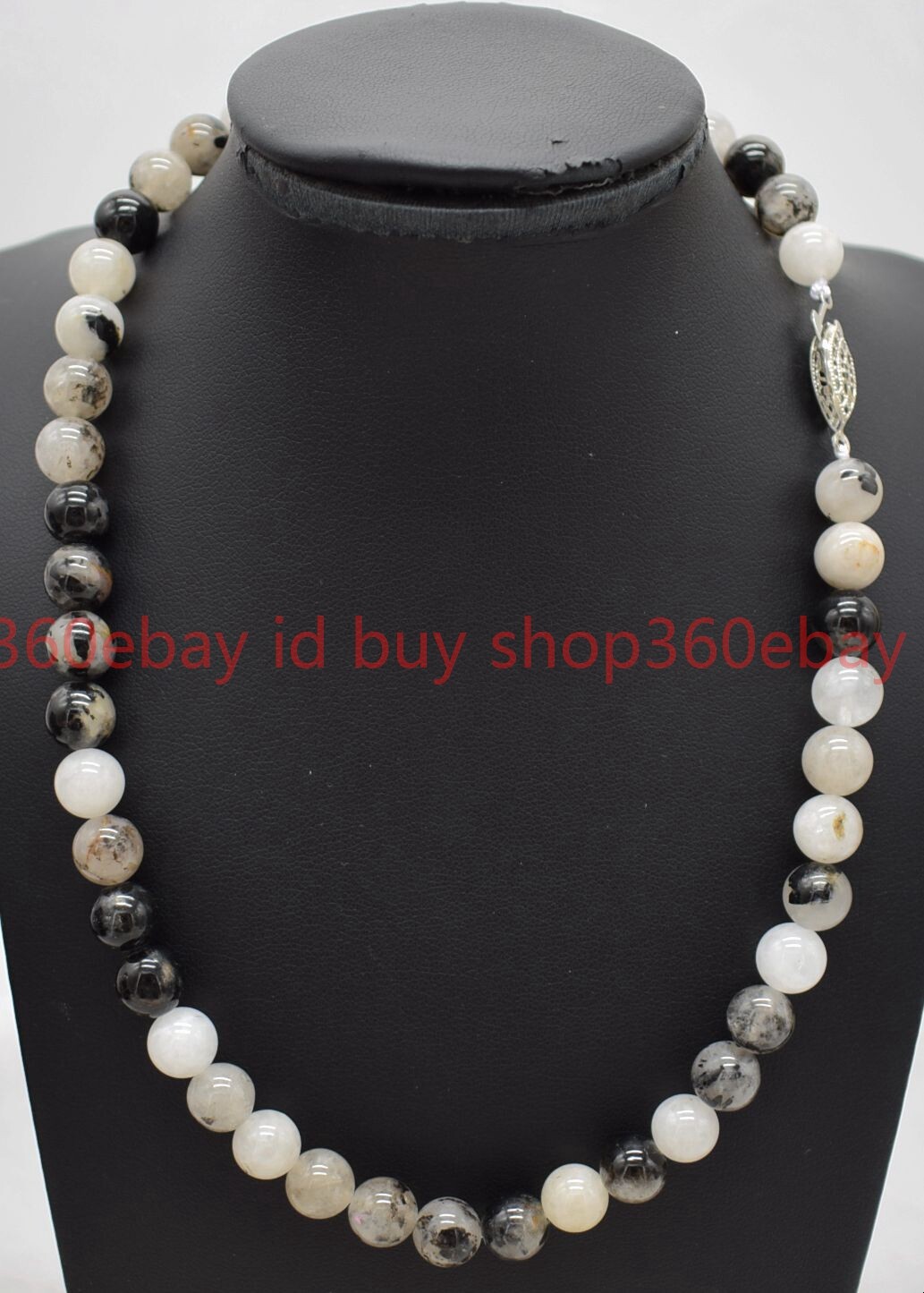 Natural Pretty 8mm Black Rutilated Quartz Round Gemstone Beaded Necklace 16-32in